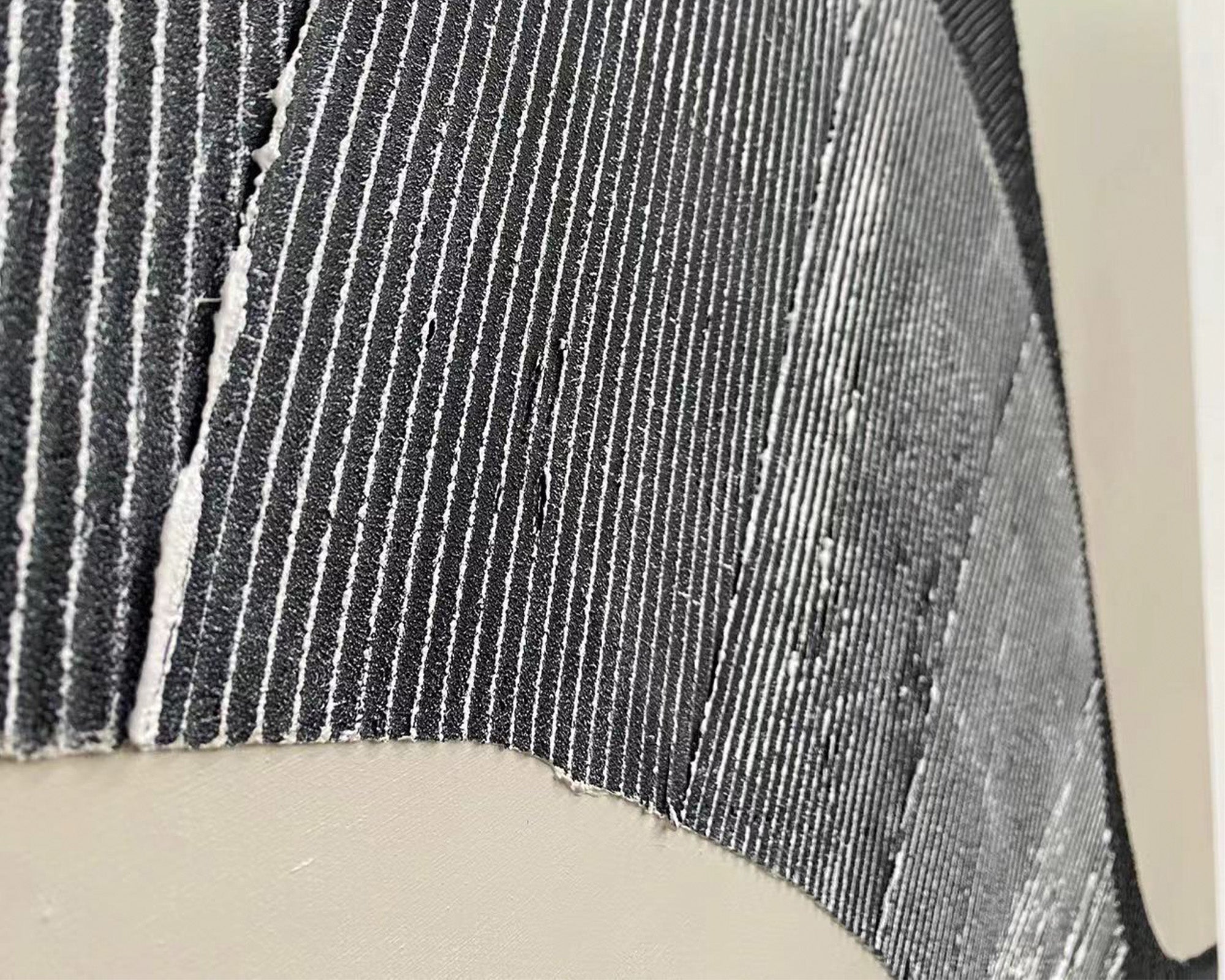 Mind Maze Oil Painting - Grey and Cream