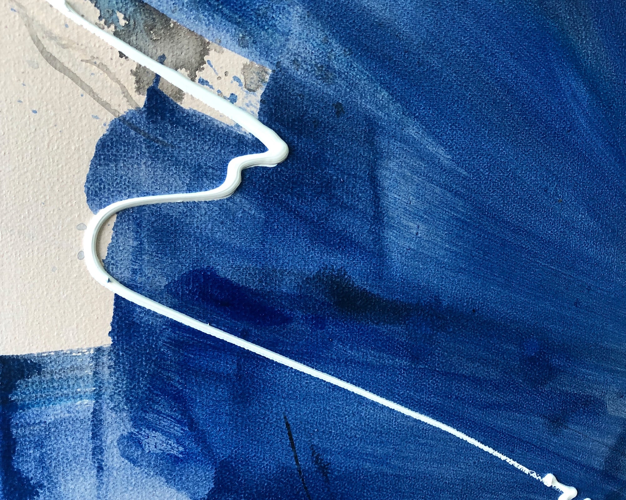 Vortex Oil Painting - Hand Painted/Black Wood Frame