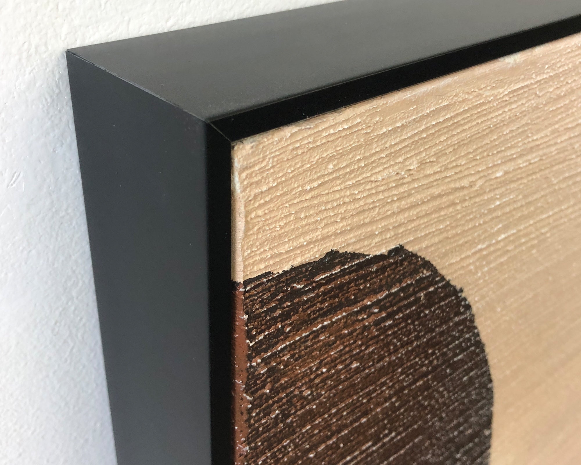 Atlas Oil Painting - Hand Painted/Black Wood Frame