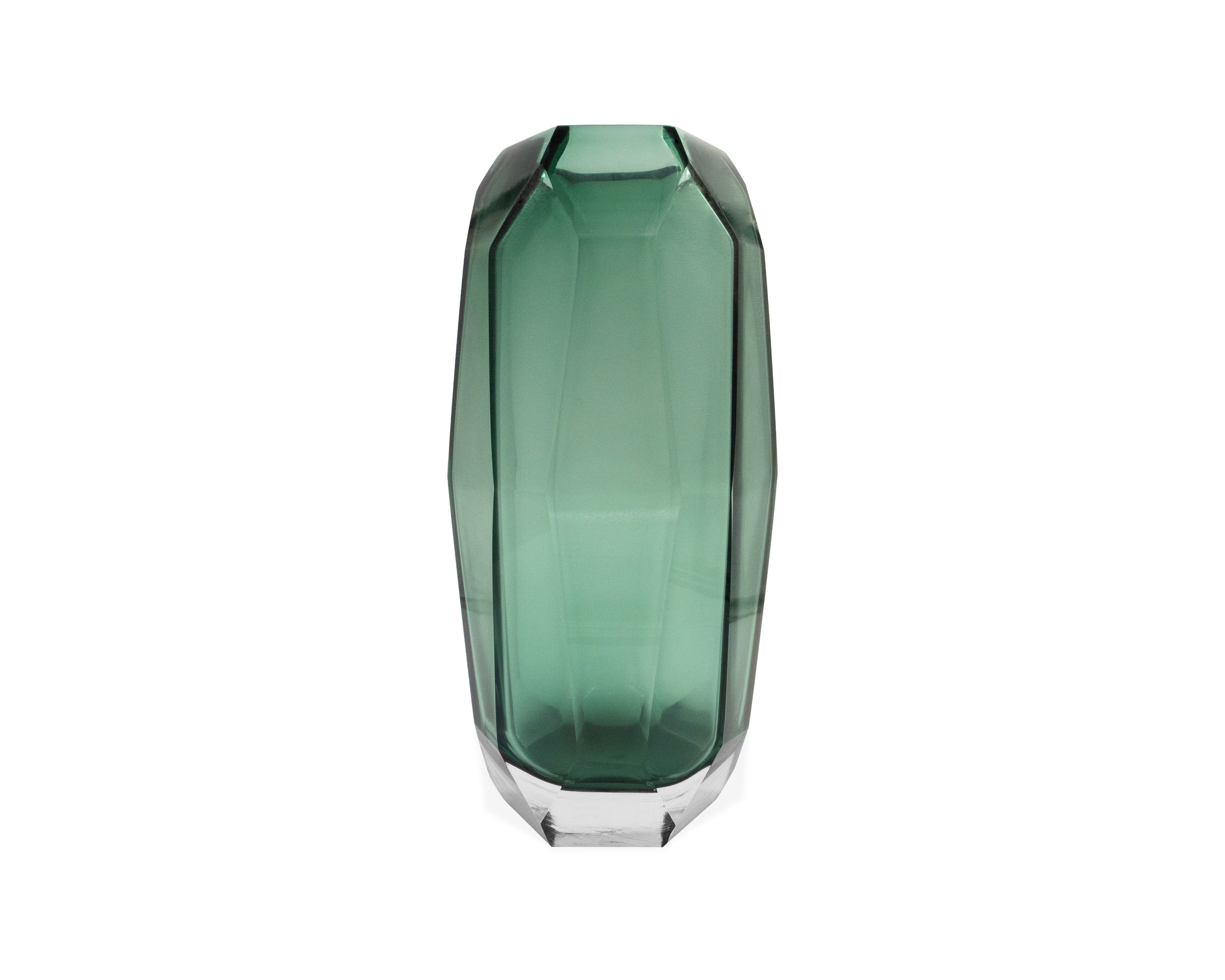 Emerald Vase Large - Green Glass