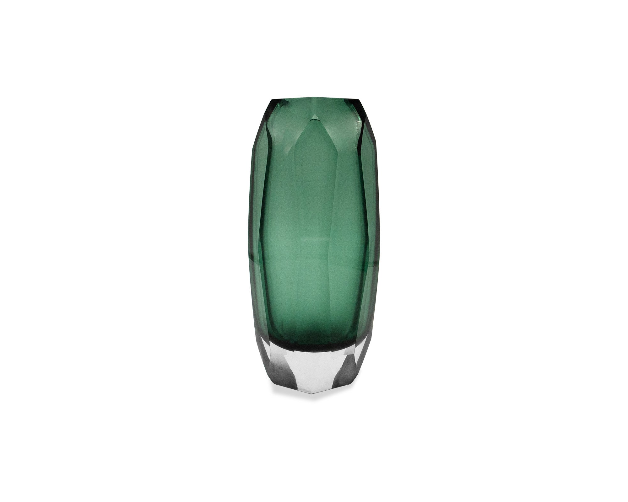 Emerald Vase Small - Green Glass
