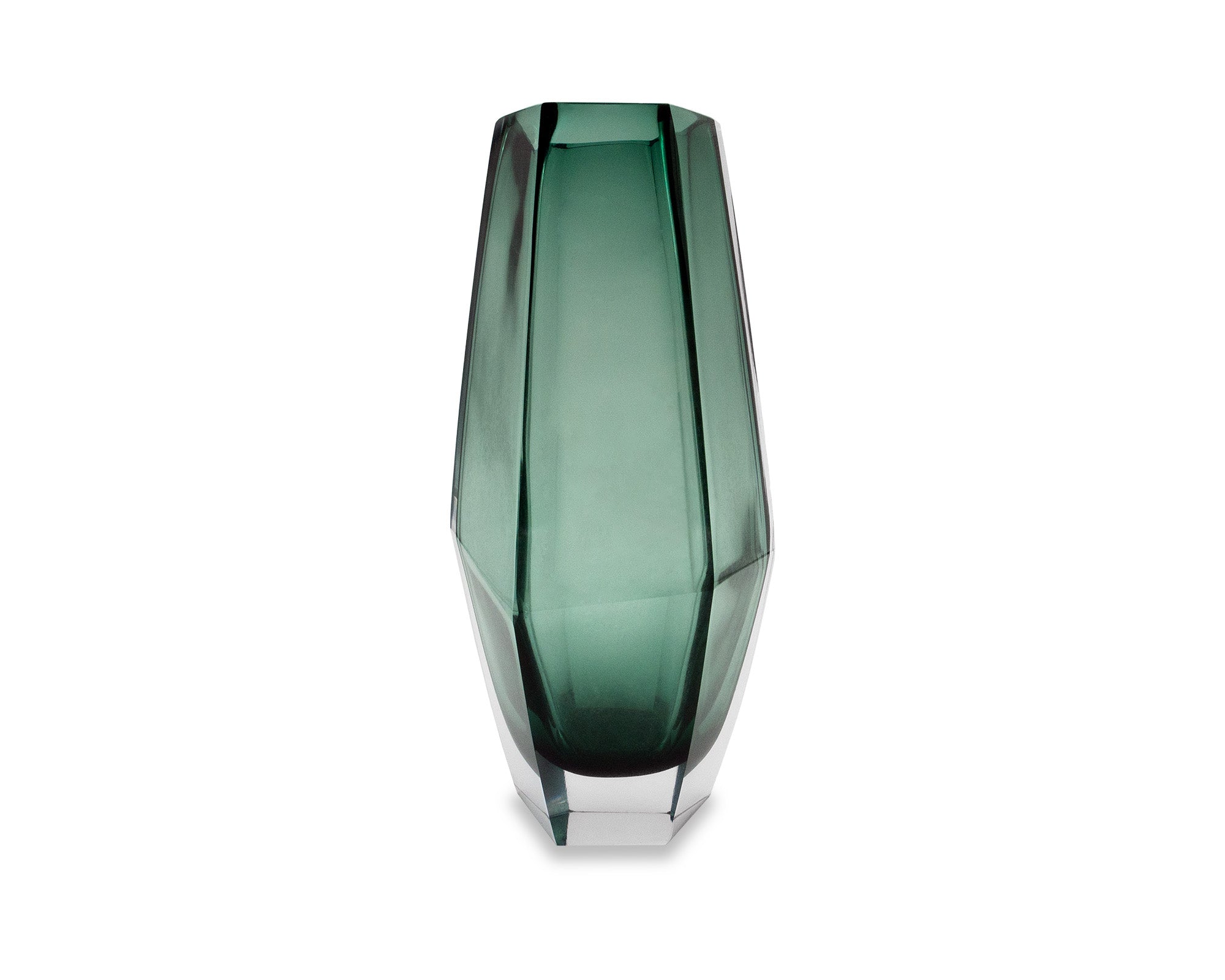 Wiley Vase Large - Green Glass