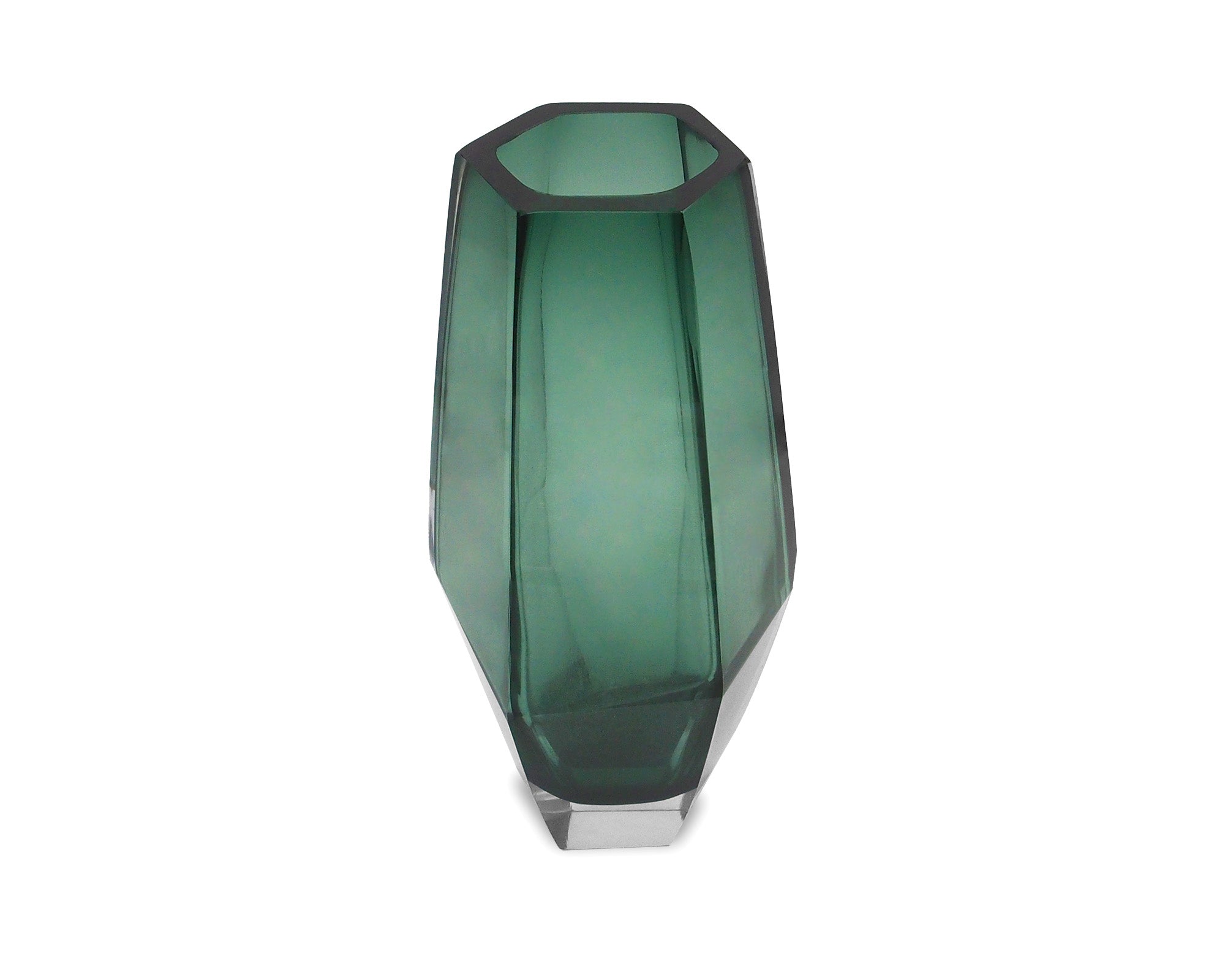 Wiley Vase Large - Green Glass