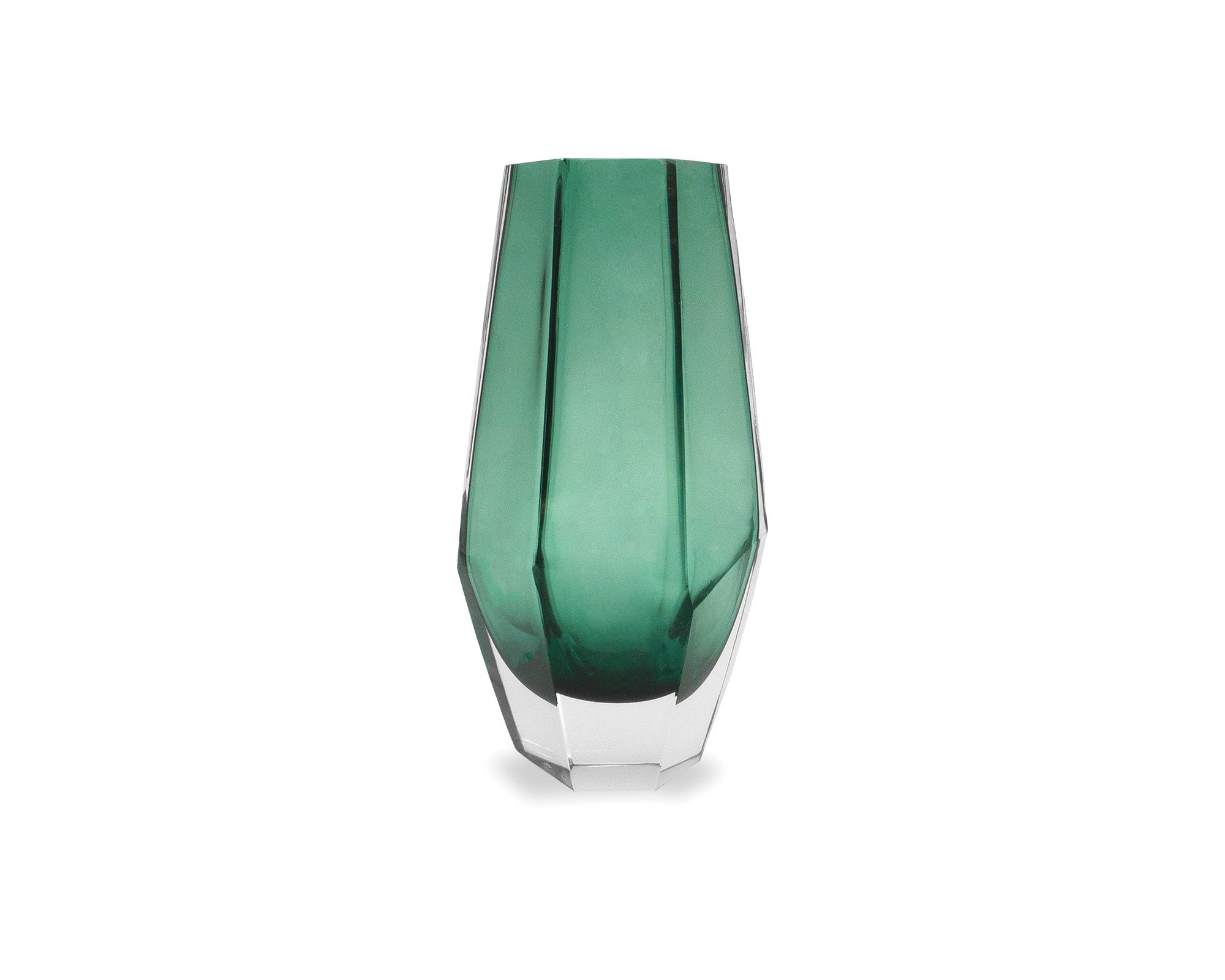 Wiley Vase Small - Green Glass