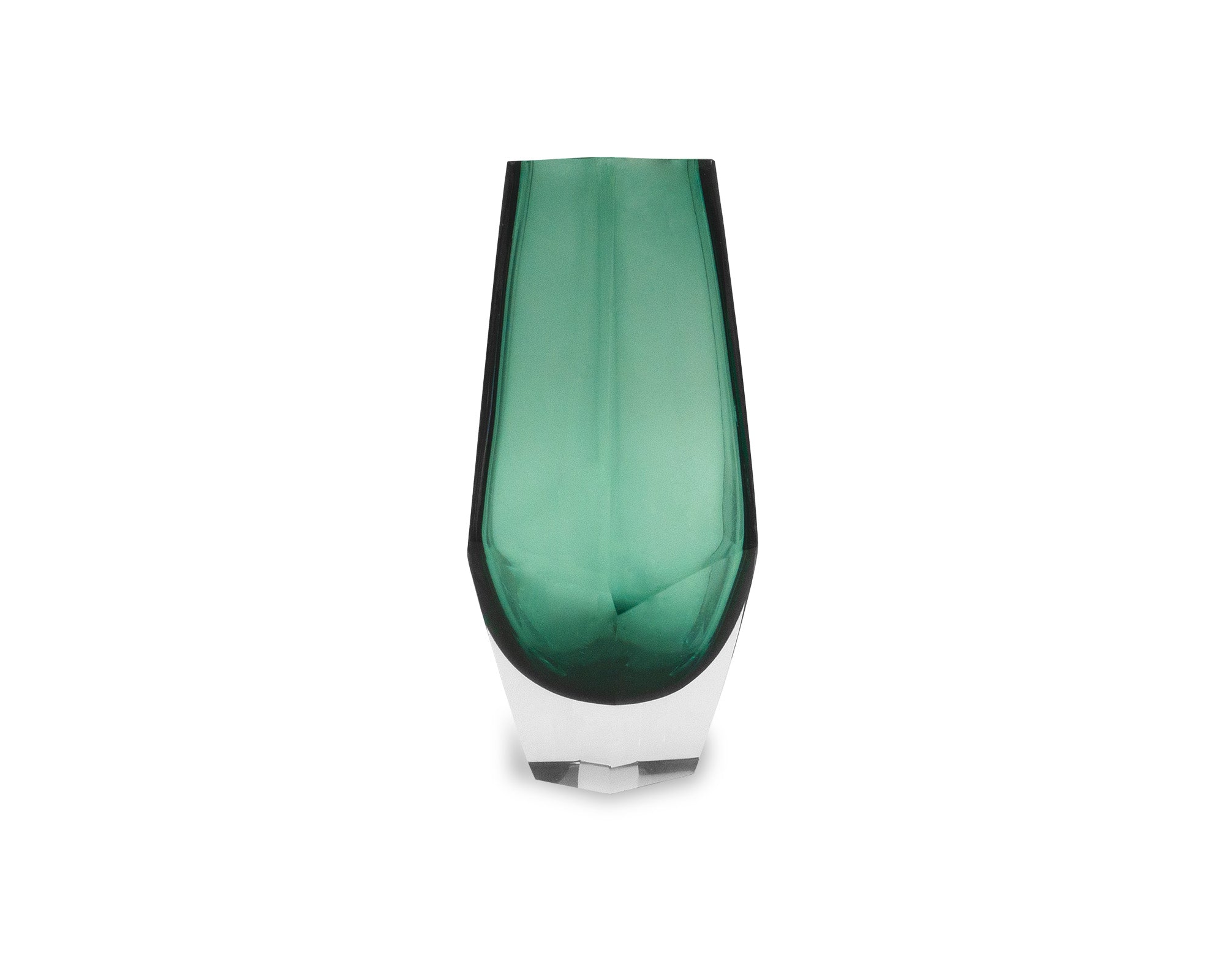 Wiley Vase Small - Green Glass