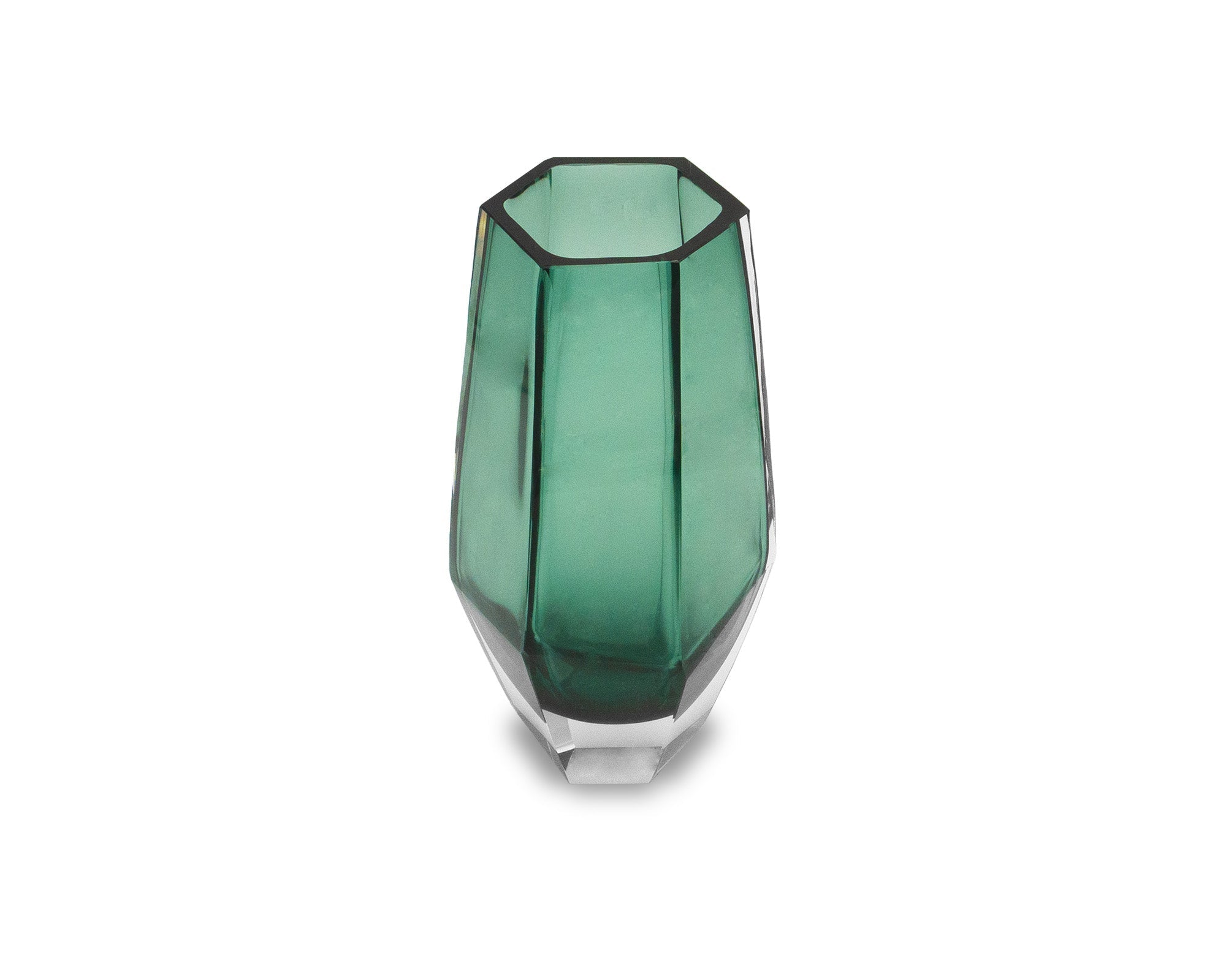 Wiley Vase Small - Green Glass