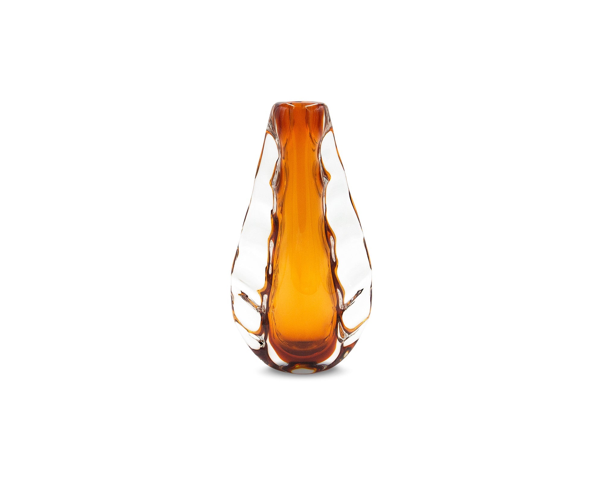Astell Crystal Amber Vase - Small