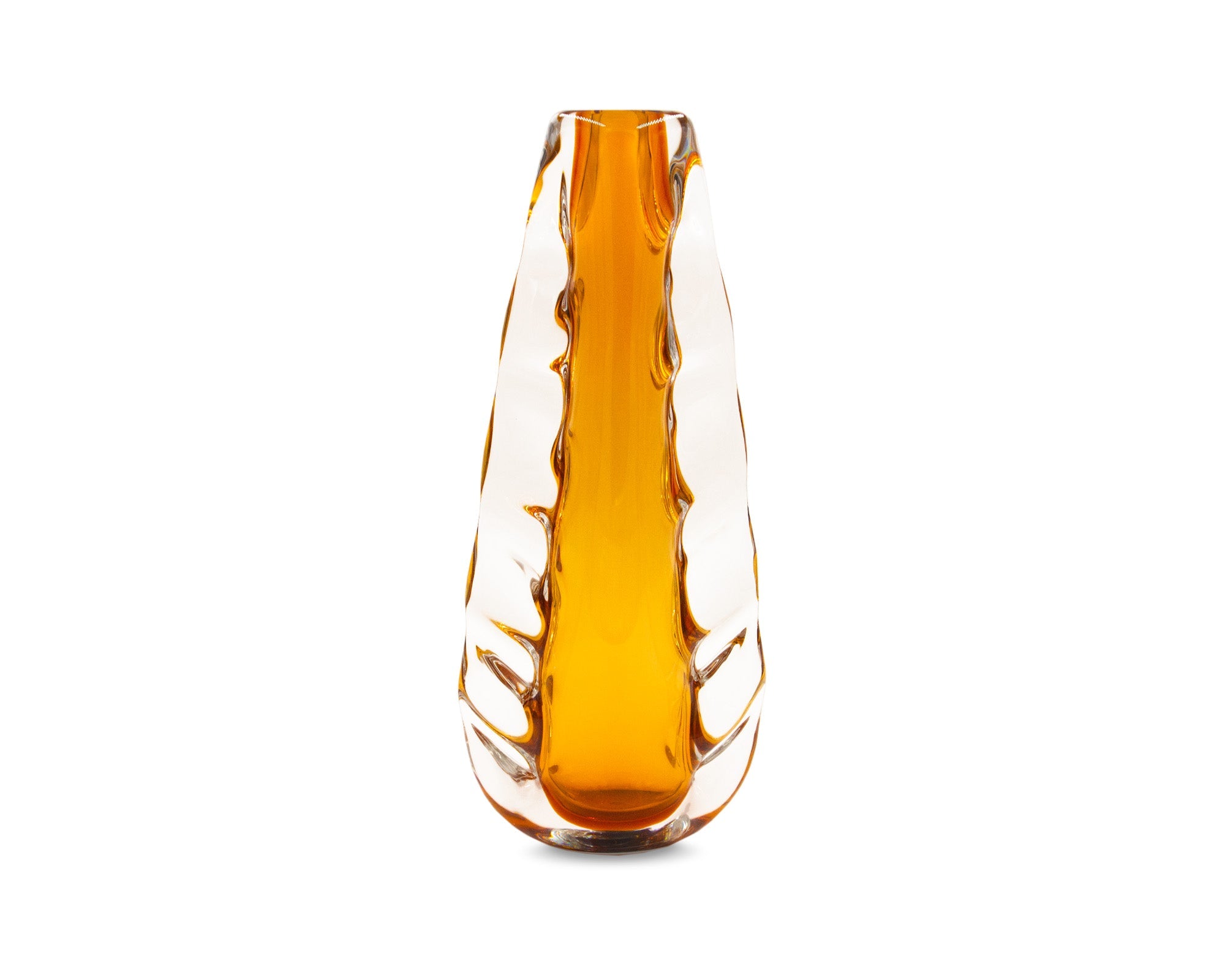 Astell Crystal Amber Vase - Large