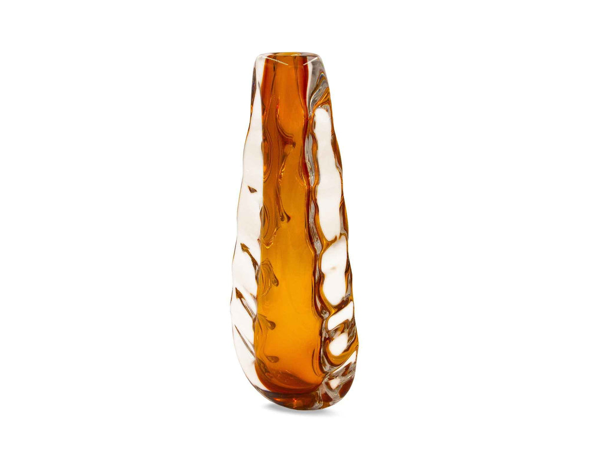 Astell Crystal Amber Vase - Large