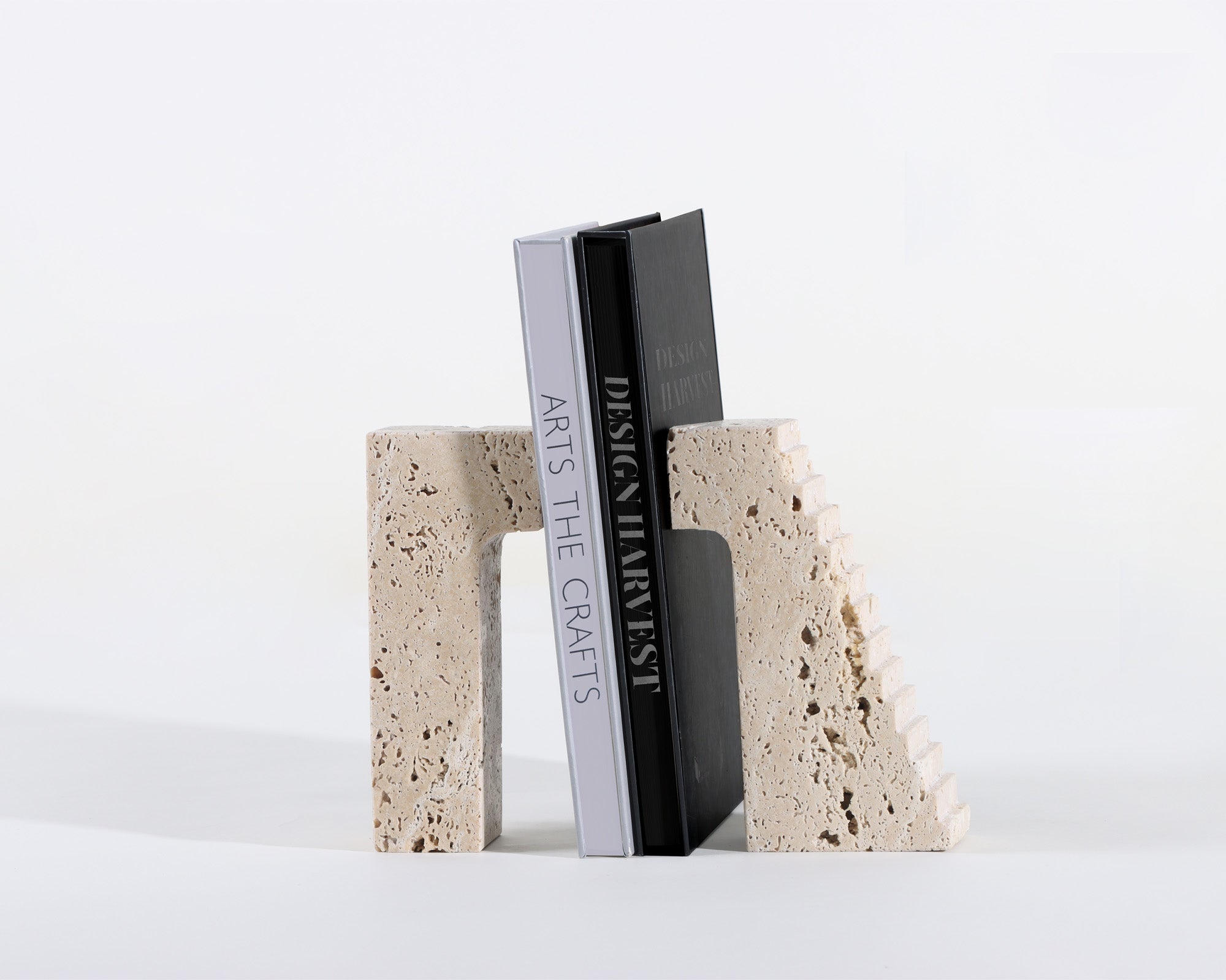Minack Marble Bookends - Stone beige marble