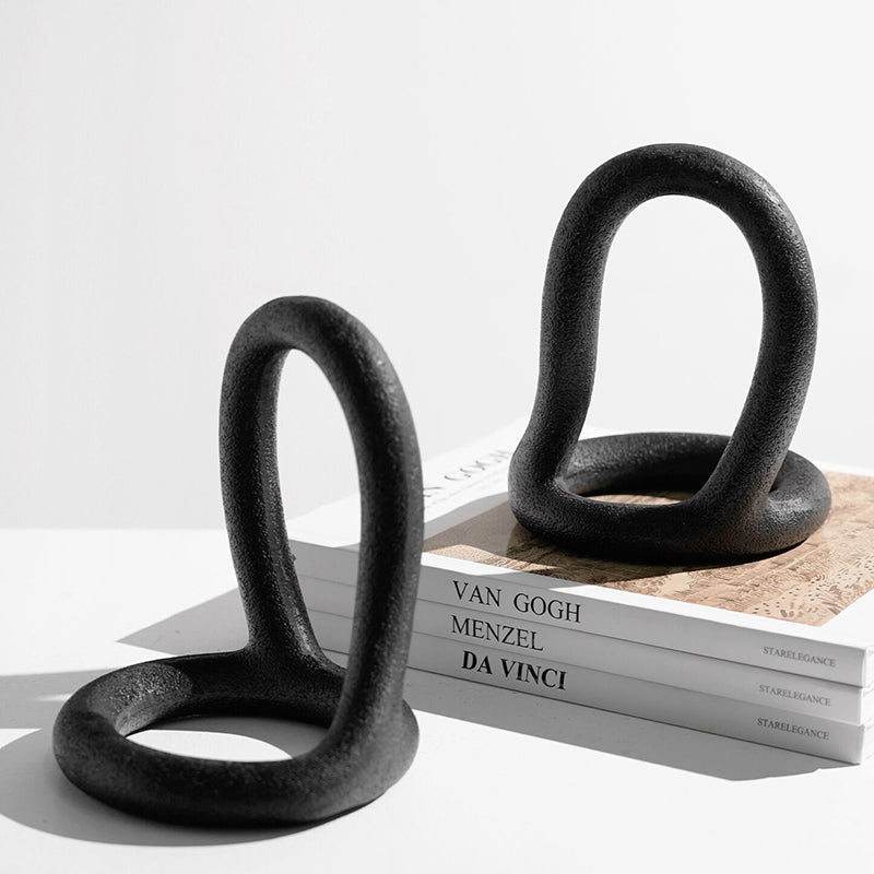 Como Bookends - Black Resin