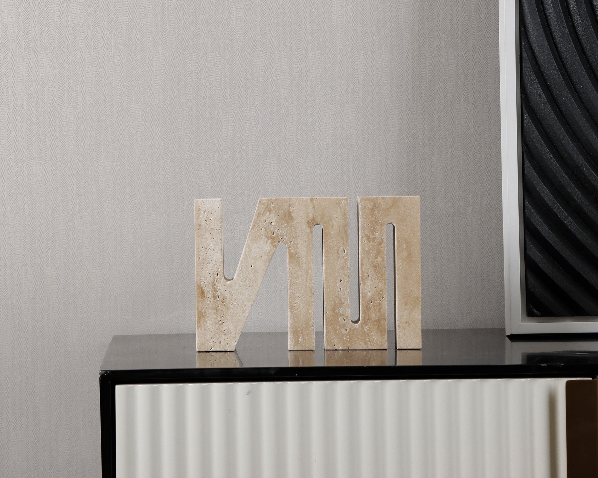 Emanden Sculpture - Beige Marble