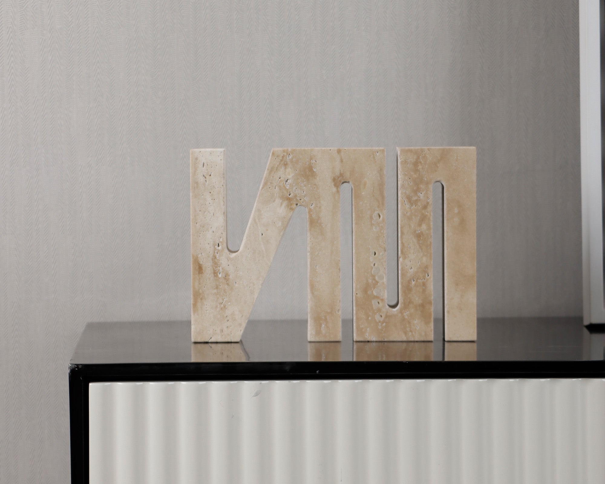 Emanden Sculpture - Beige Marble