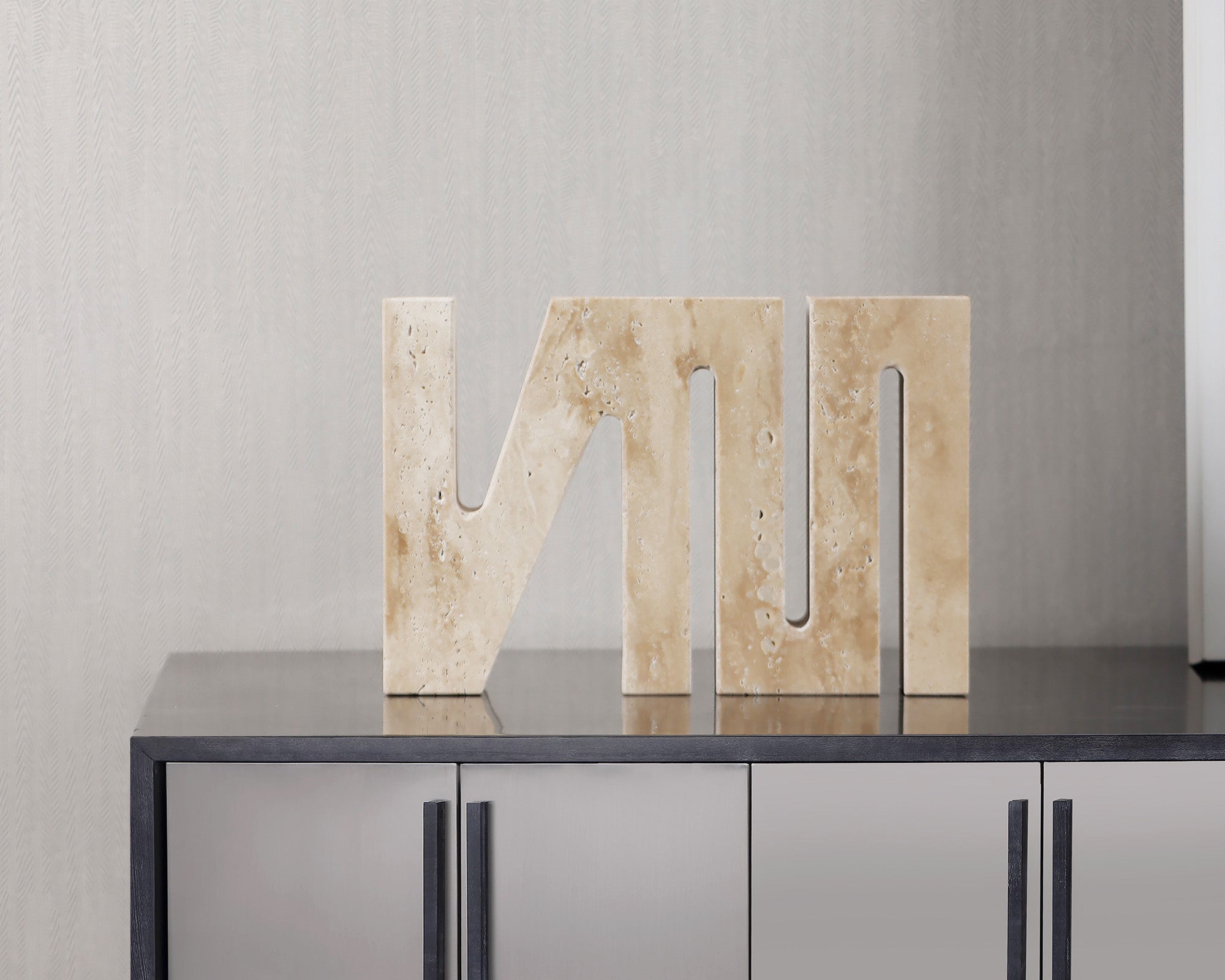 Emanden Sculpture - Beige Marble