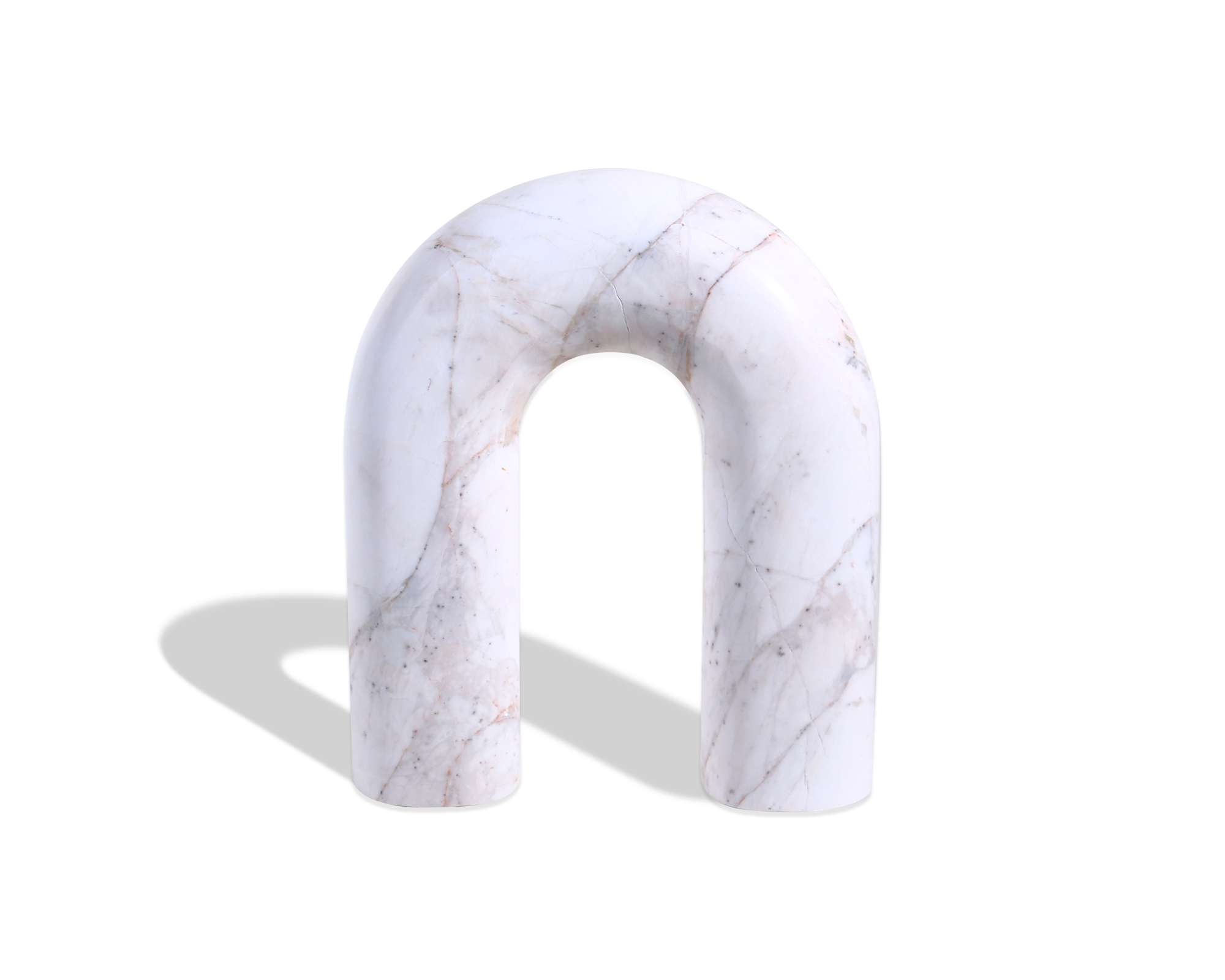 Arc Sculpture - White Marble