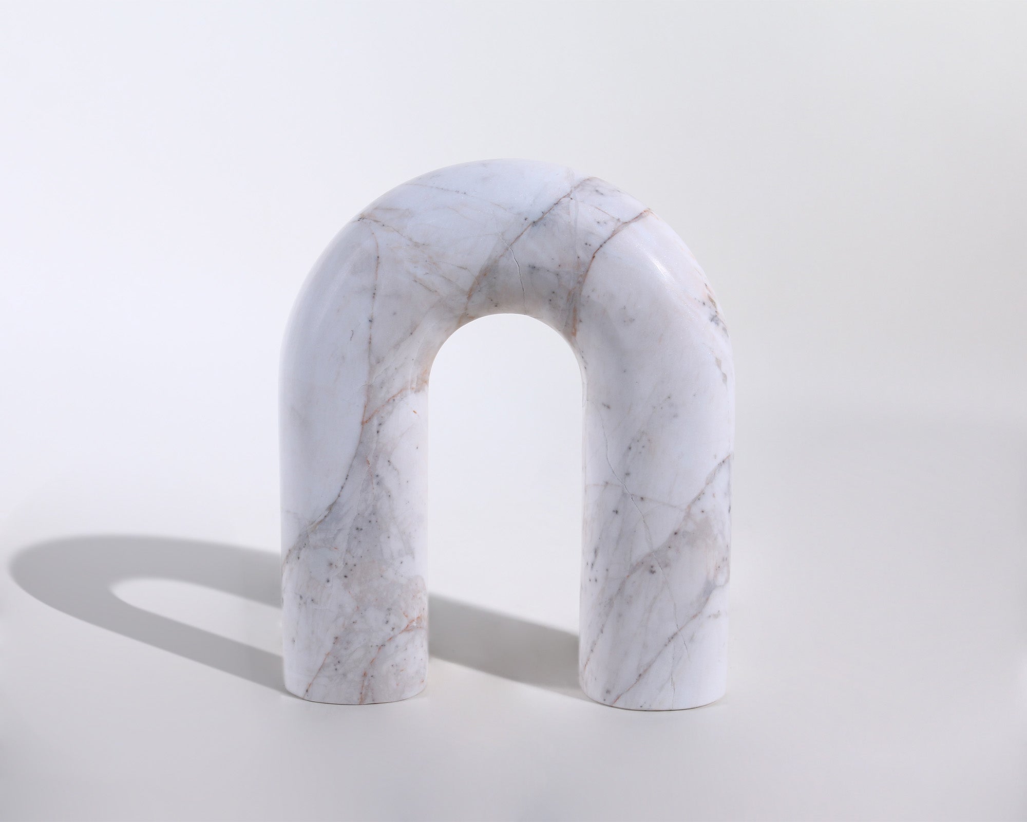 Arc Sculpture - White Marble