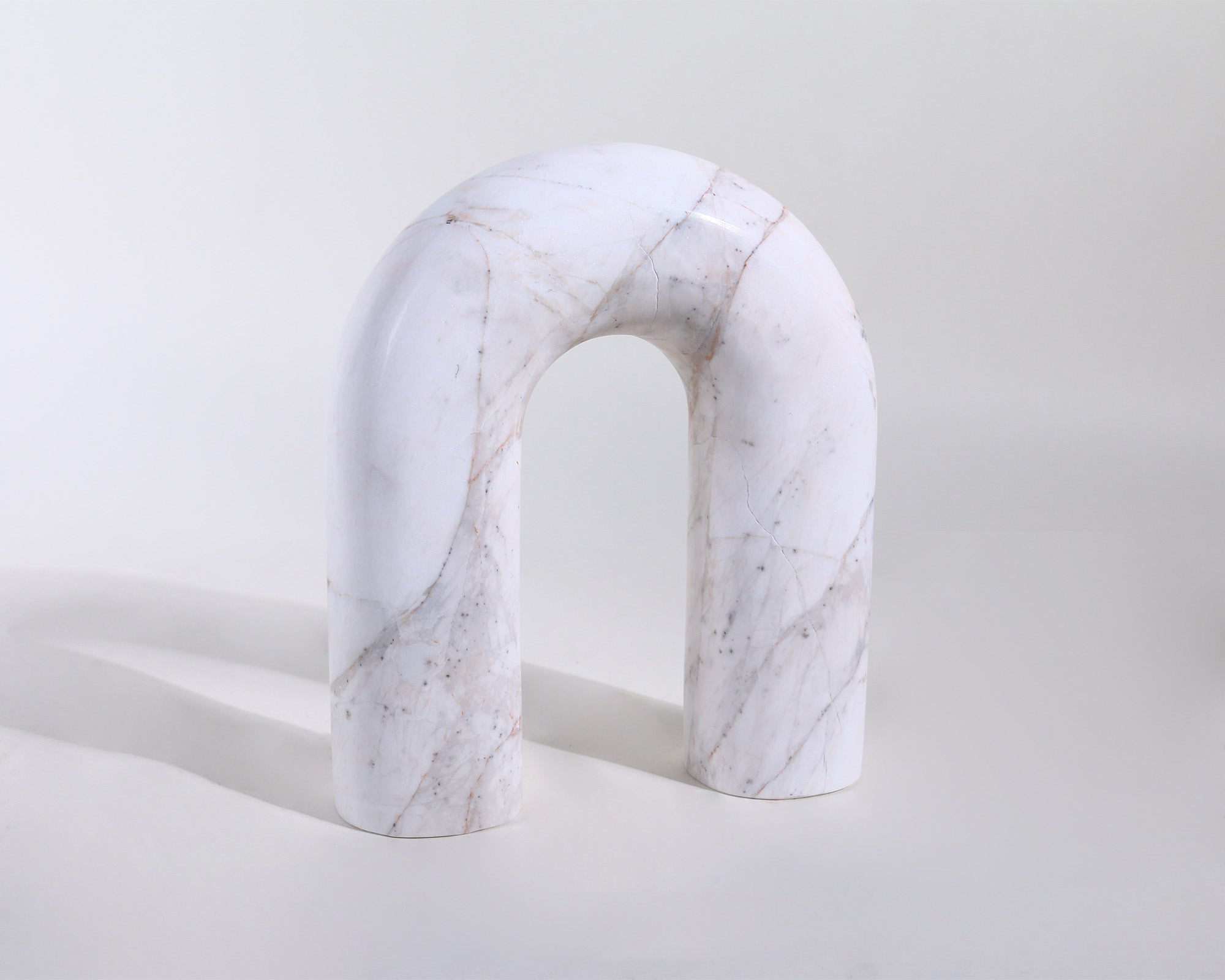 Arc Sculpture - White Marble