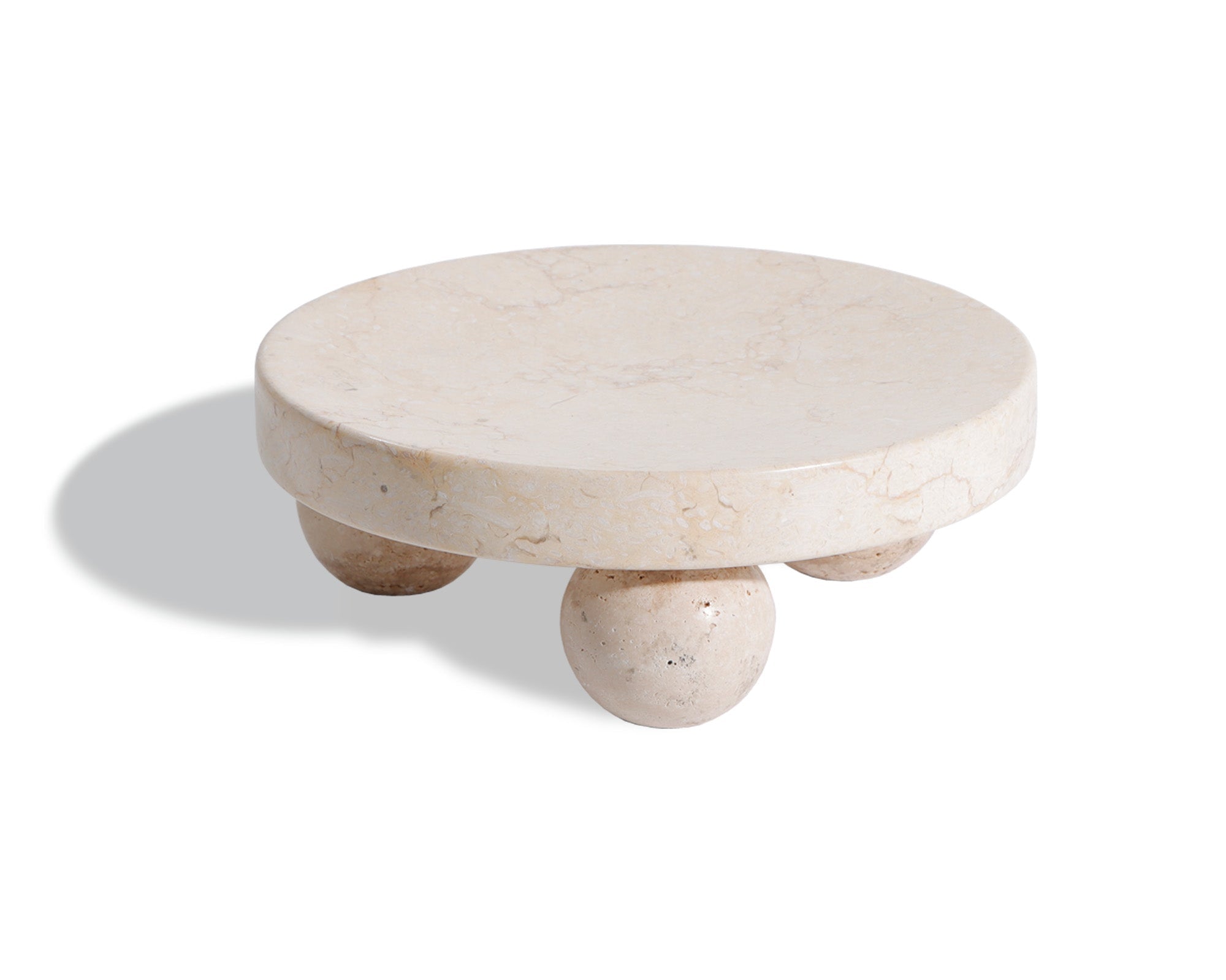 Pebbles Tray - Beige Marble