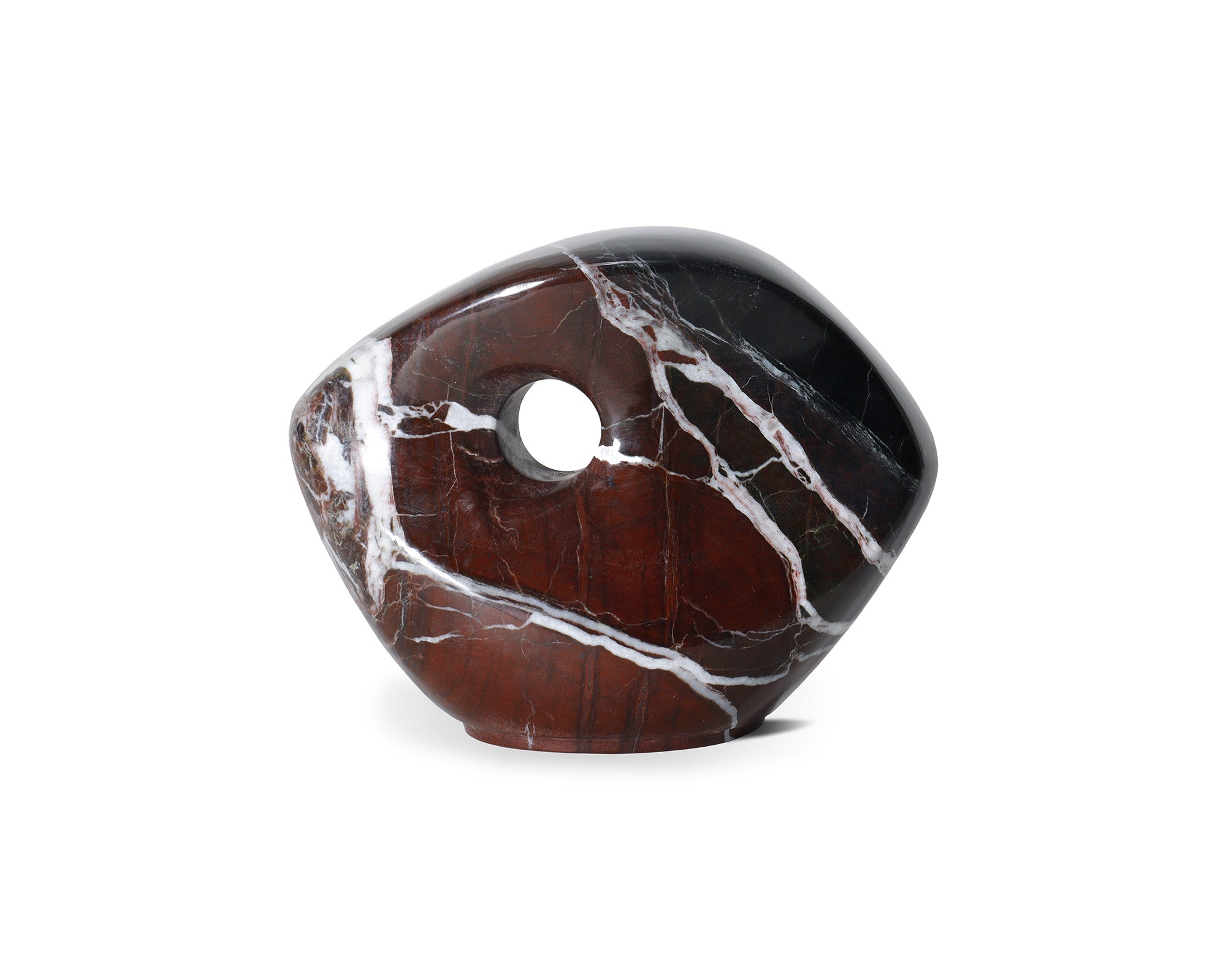 Niccolo Sculpture - Burgundy Marble