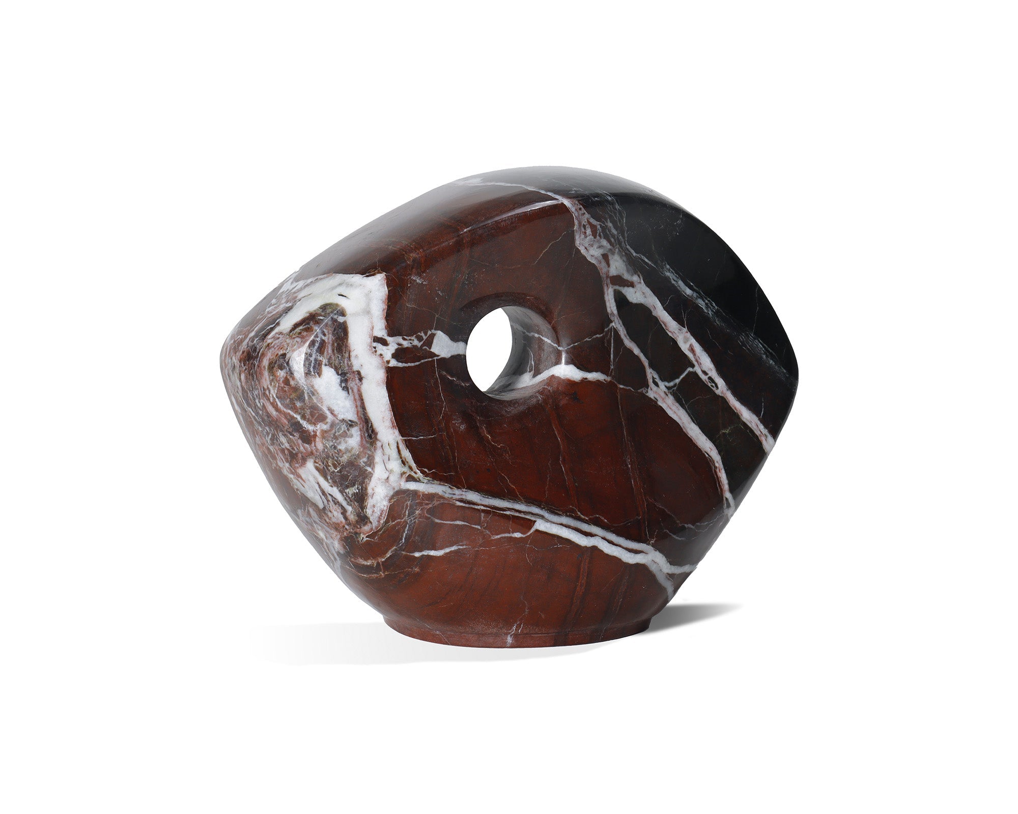 Niccolo Sculpture - Burgundy Marble