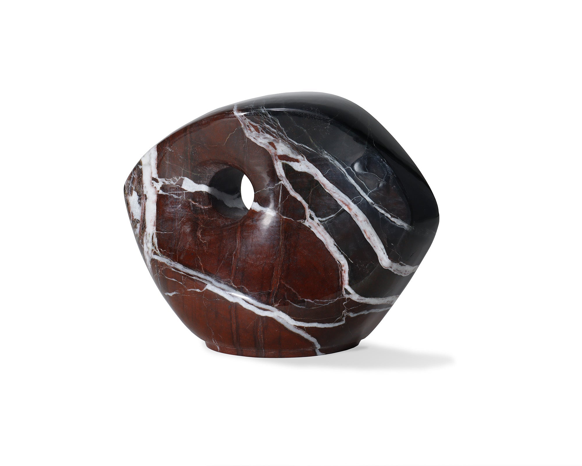Niccolo Sculpture - Burgundy Marble