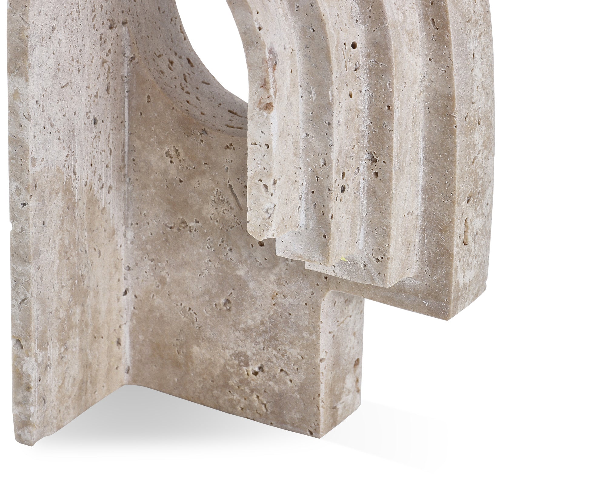 Toccino Small Sculpture - Beige Travertine