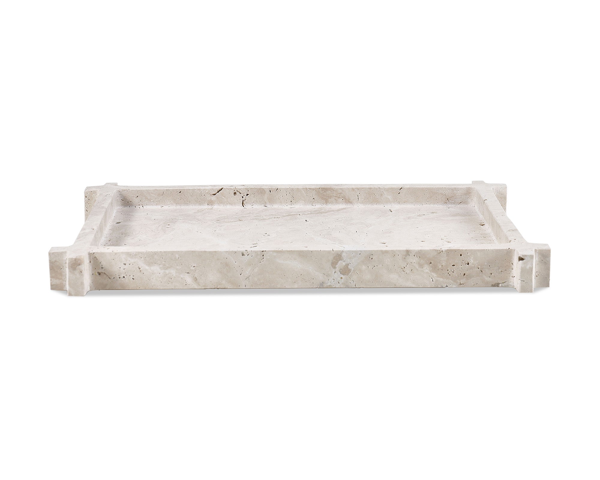 Roche Tray - Beige Travertine