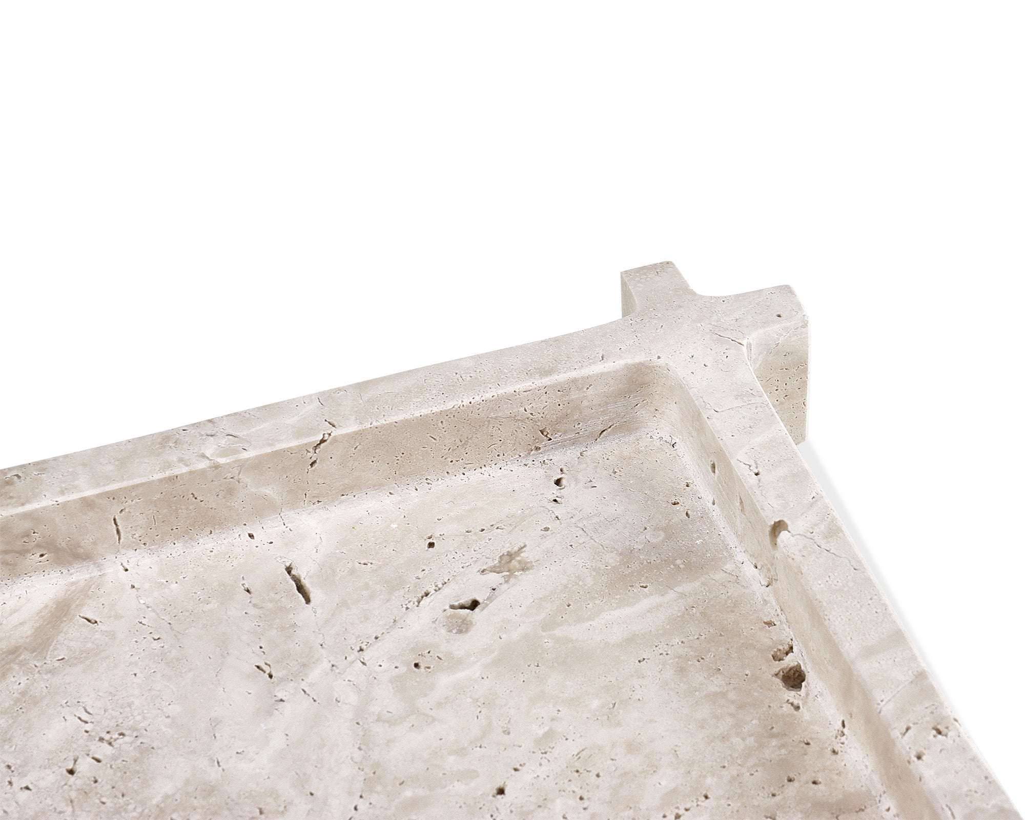 Roche Tray - Beige Travertine