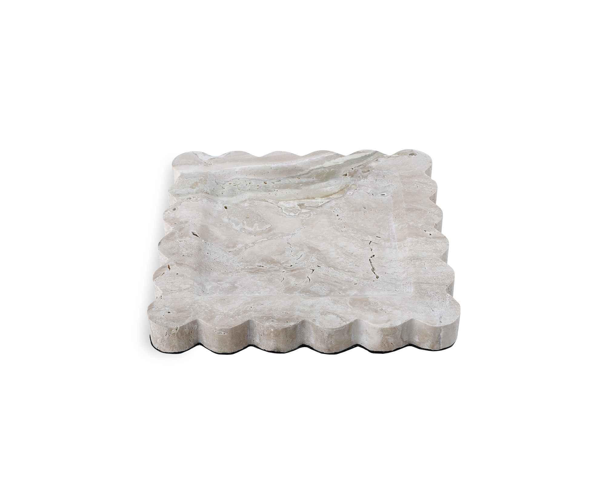Aurelia Tray - Beige Travertine