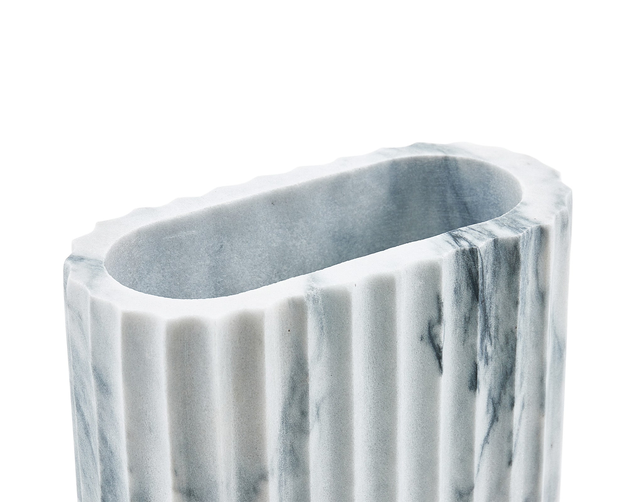 Zeno Vase - Dark Grey Marble