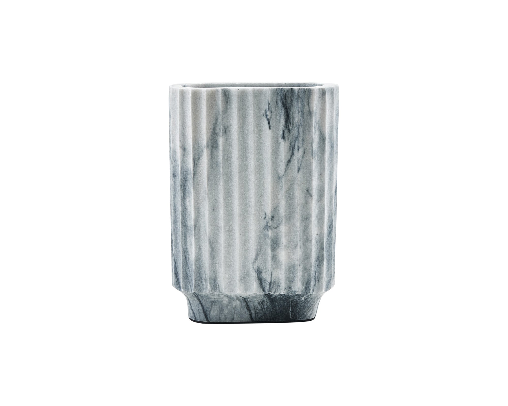 Zeno Vase - Dark Grey Marble