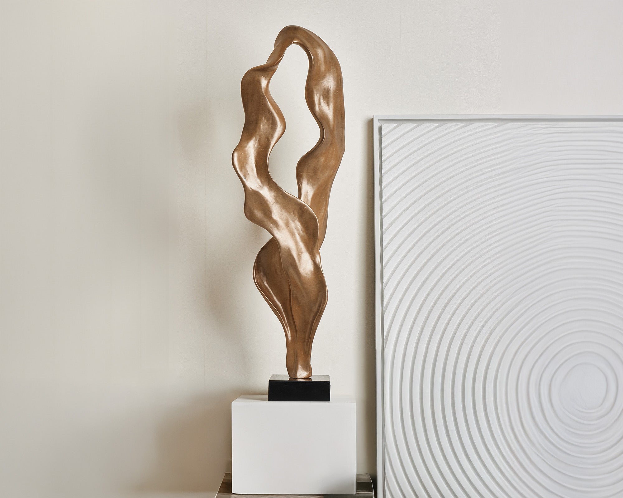 Petra Sculpture - Bronze/Black