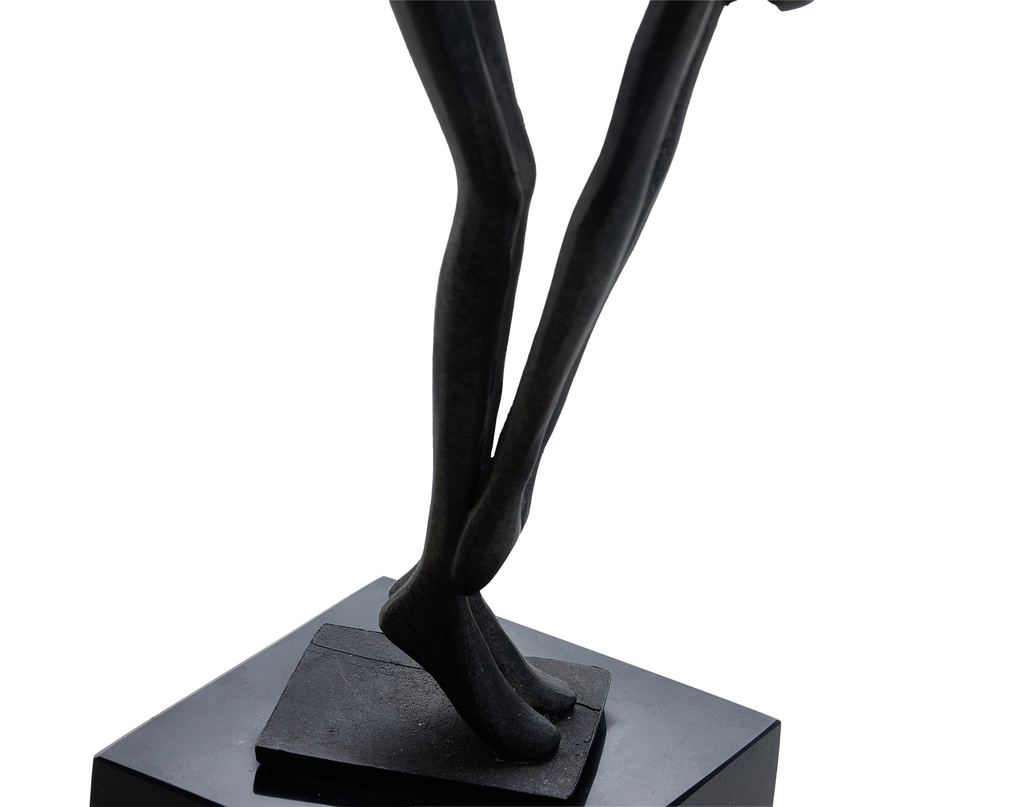 Mauro Sculpture - Black Alloy and Marble