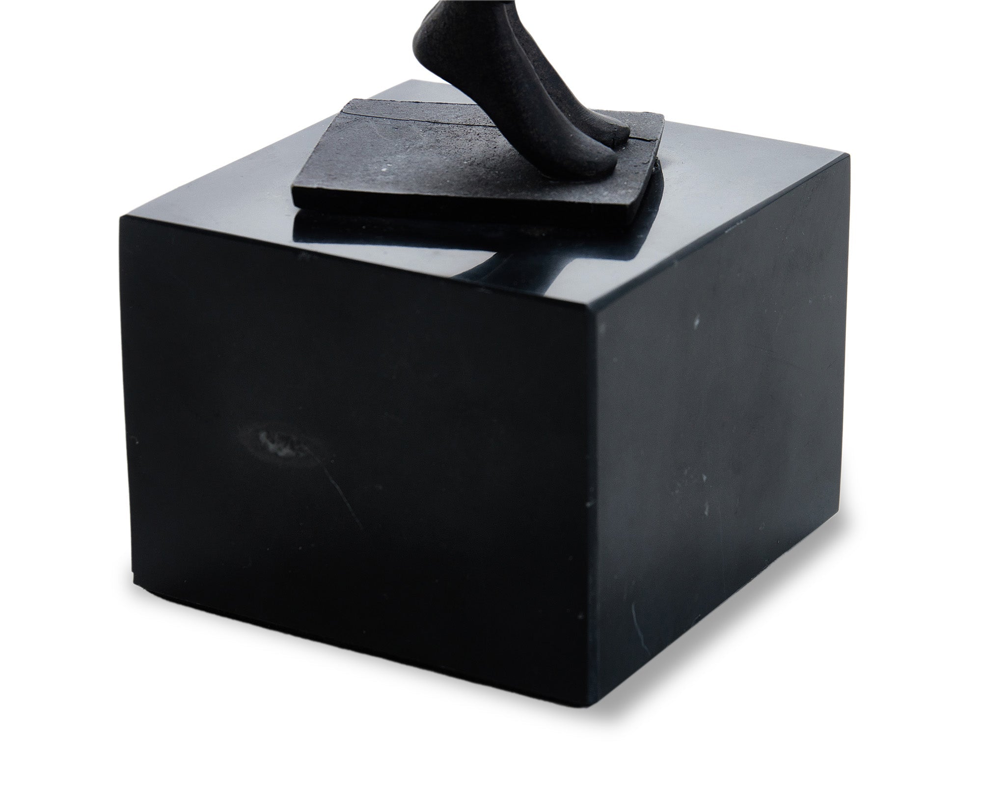 Mauro Sculpture - Black Alloy and Marble