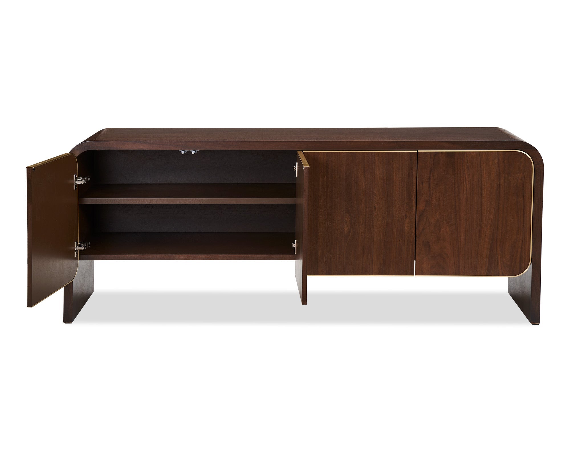 Walter Sideboard - Natural Walnut & Brass