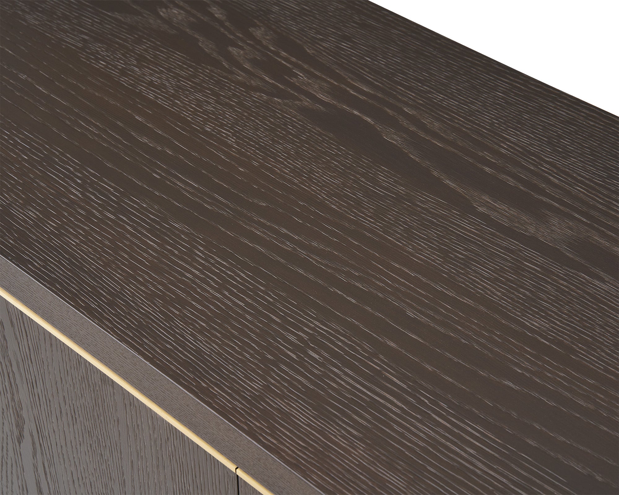 Walter Sideboard - Dark Grey Oak & Brass