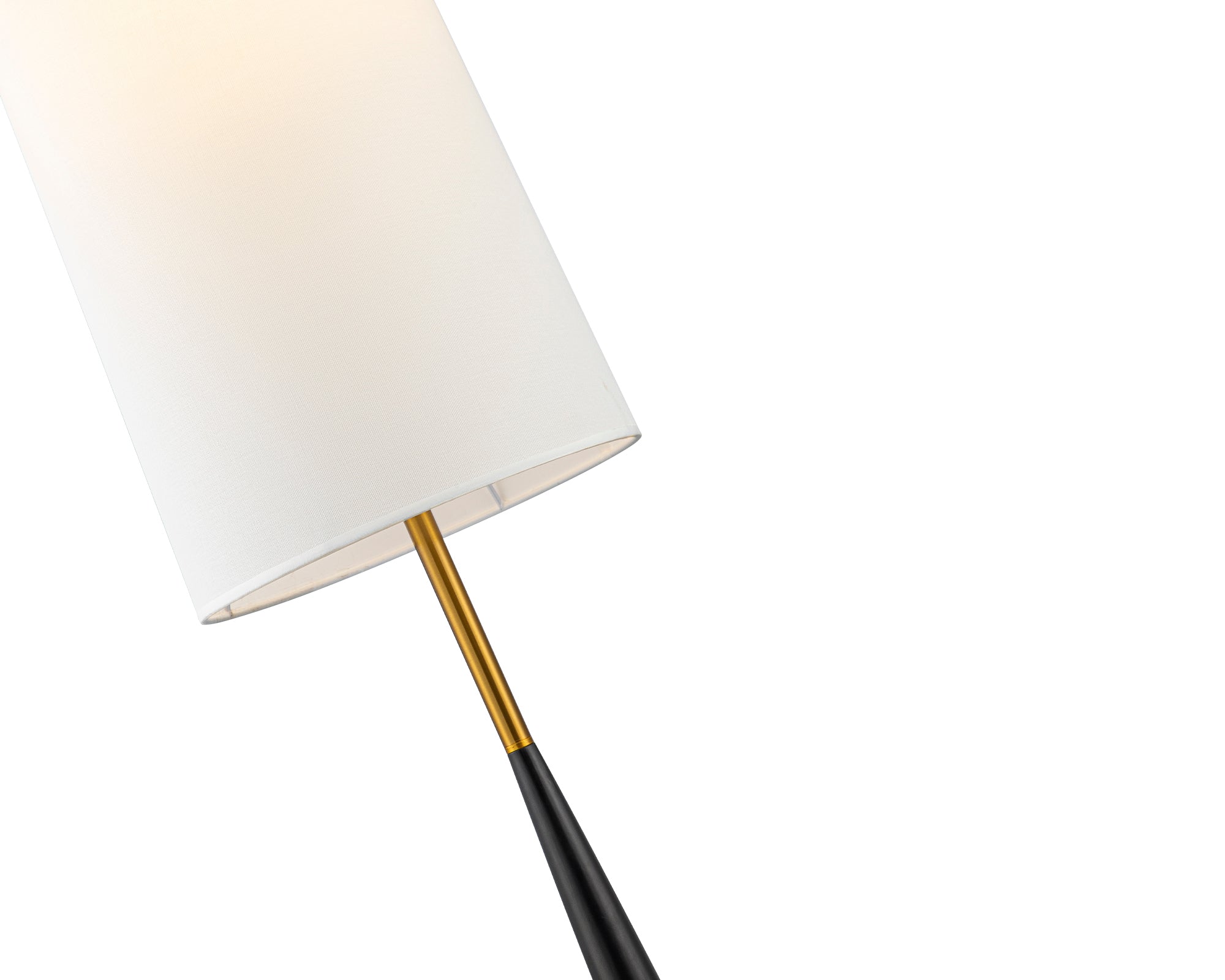 Duchamp Floor Lamp - Oak Wood and Brushed Brass