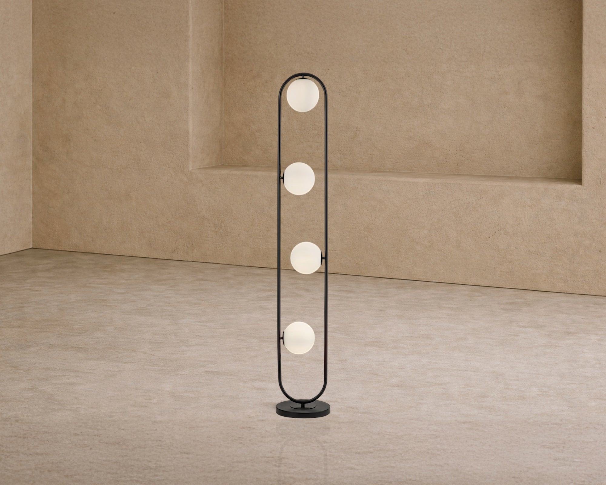 Luca Black Floor Lamp - Matt Black