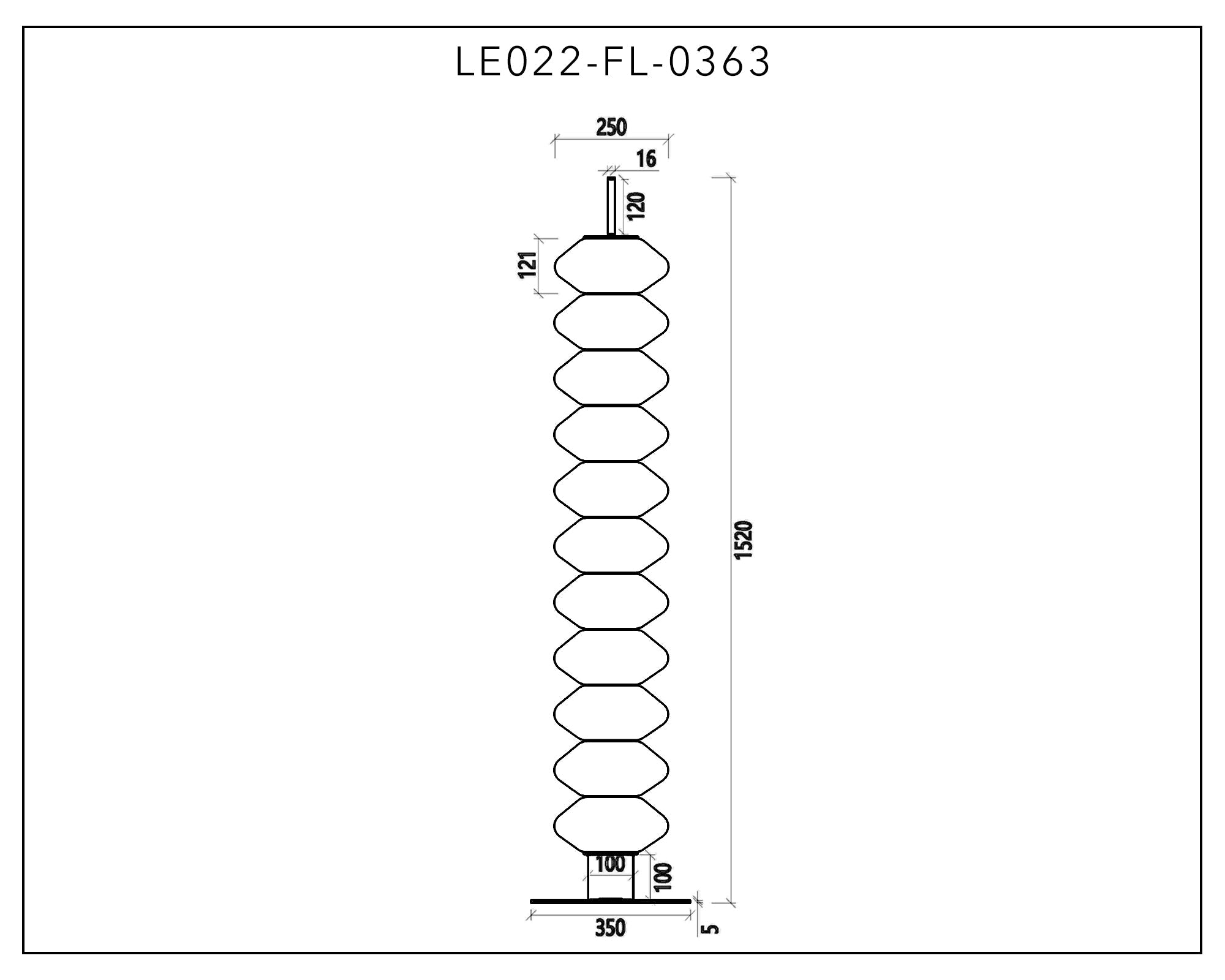 Jana Floor Lamp - Glass, Black Iron Base