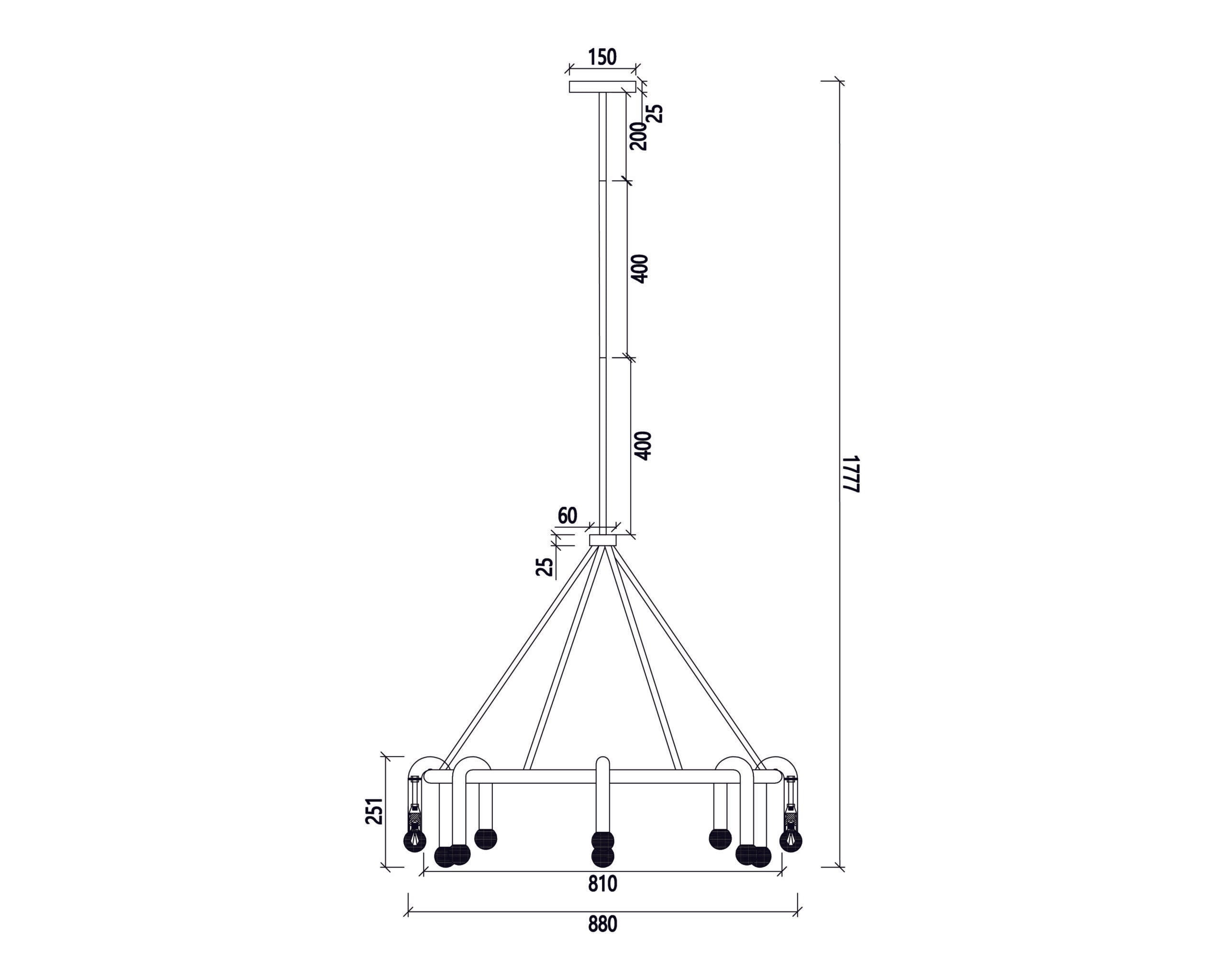 Melt 1 Pendant Lamp - Brushed Brass