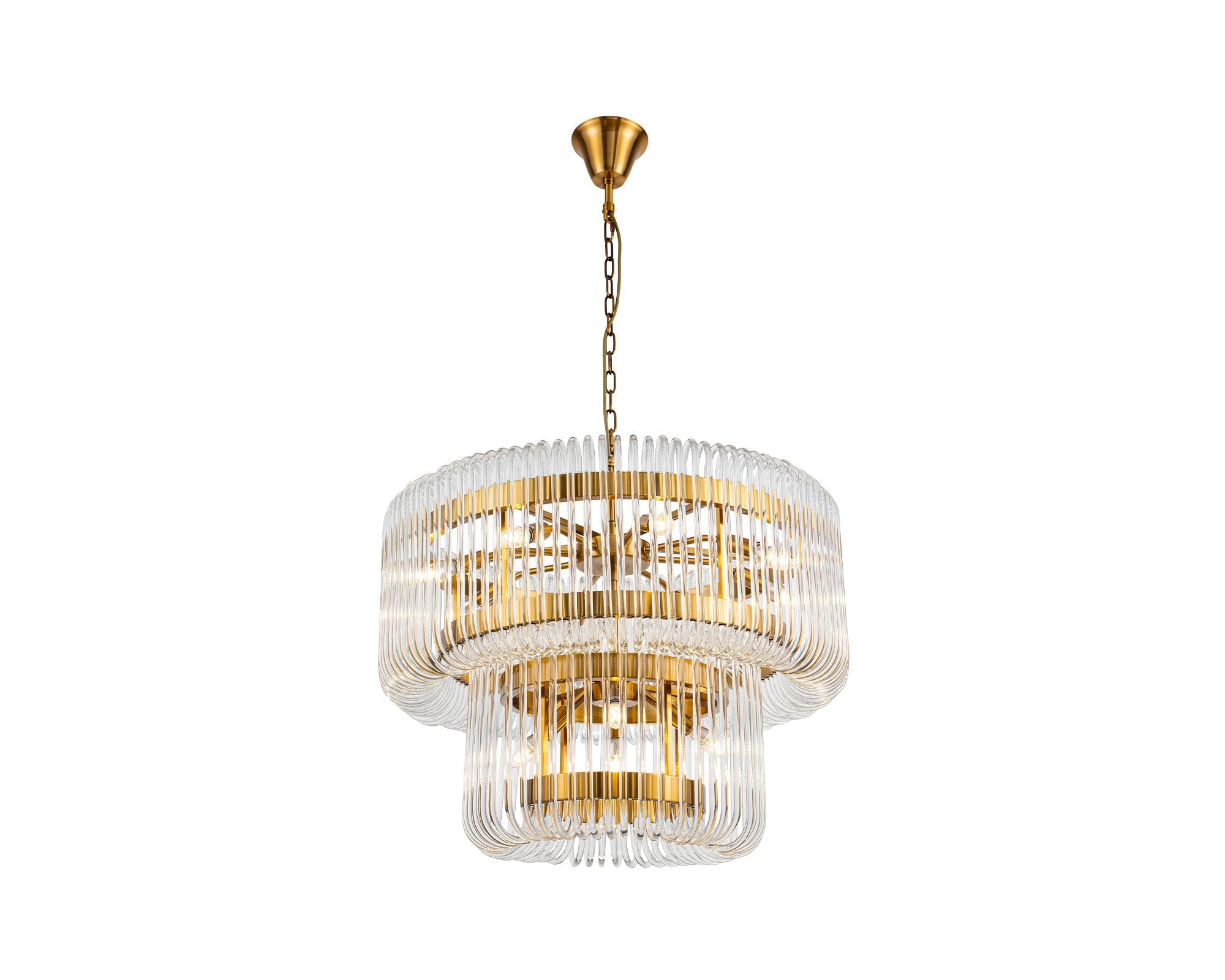 Mist Tall Pendant Lamp - Brushed Brass