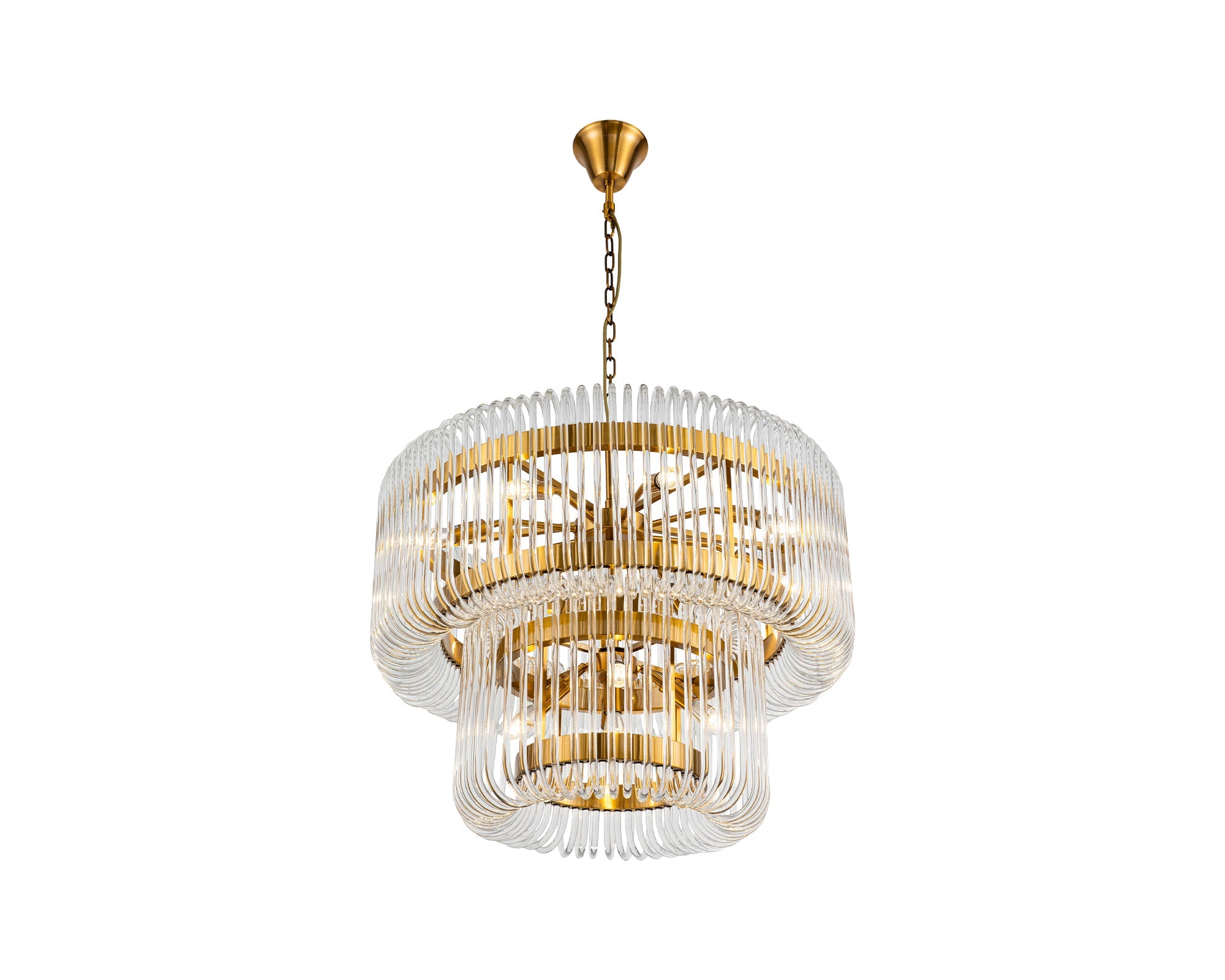 Mist Tall Pendant Lamp - Brushed Brass