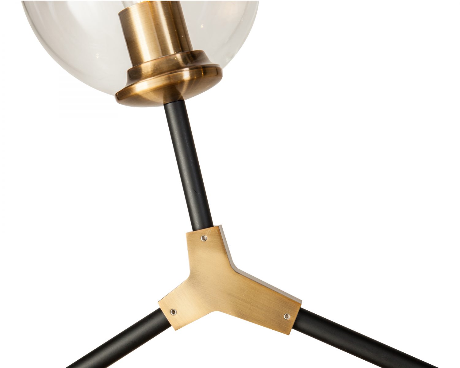 Orbital Pendant Lamp - Clear Glass, Bronze and Black Finish