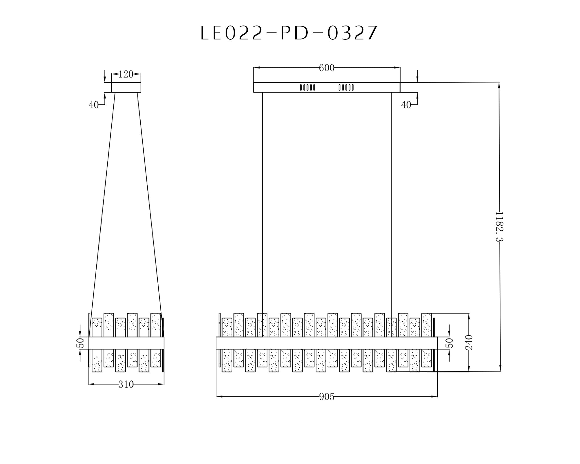 Aura Pendant Lamp - Black Metal