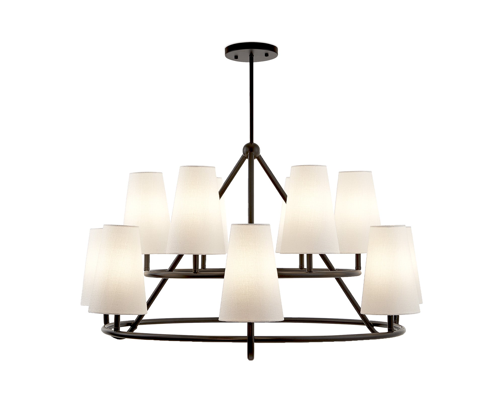 Gildan Chandelier - White & Black