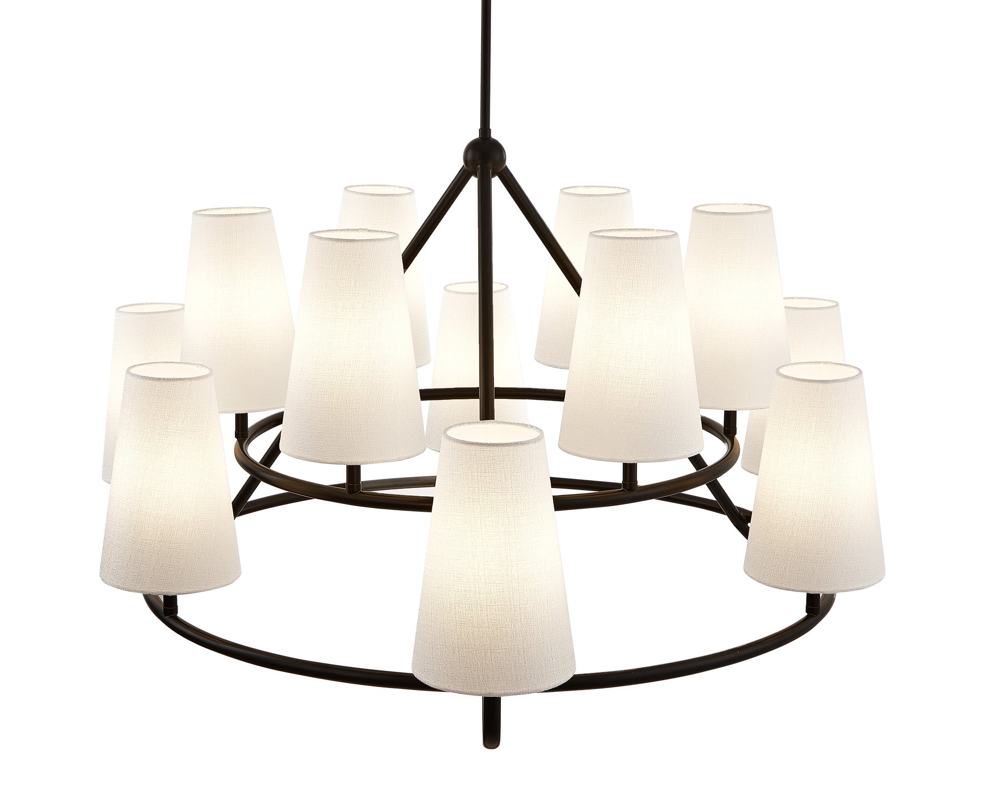 Gildan Chandelier - White & Black