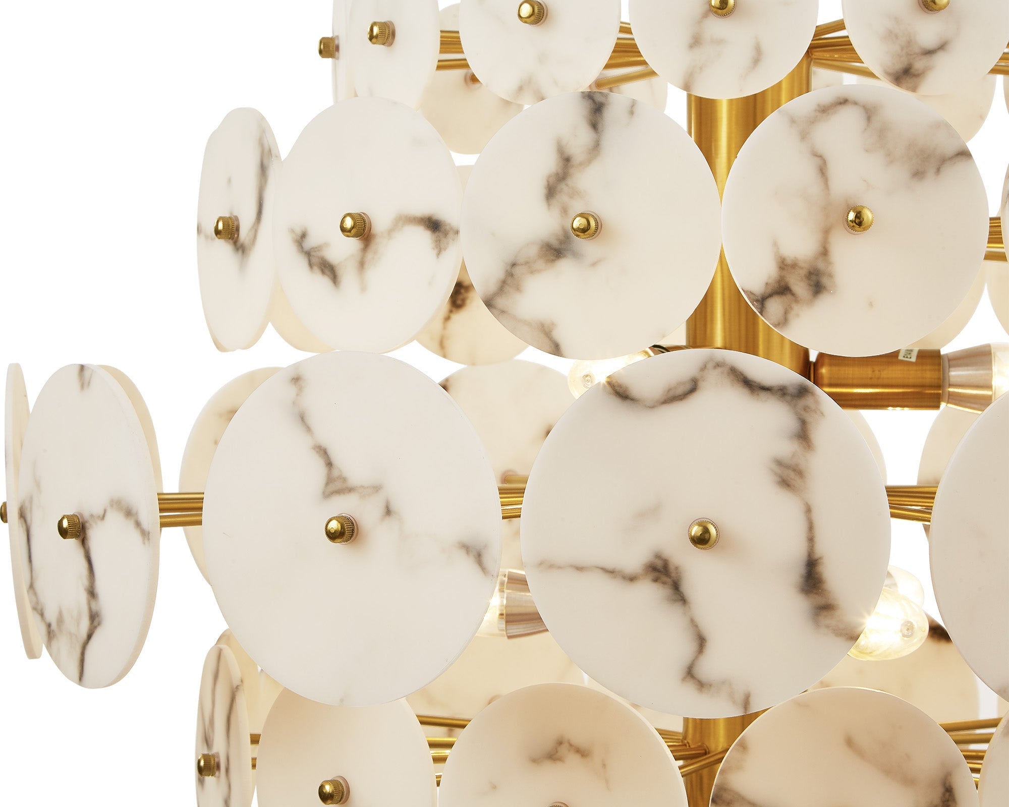 Momo Chandelier - Antique Brass & Alabaster