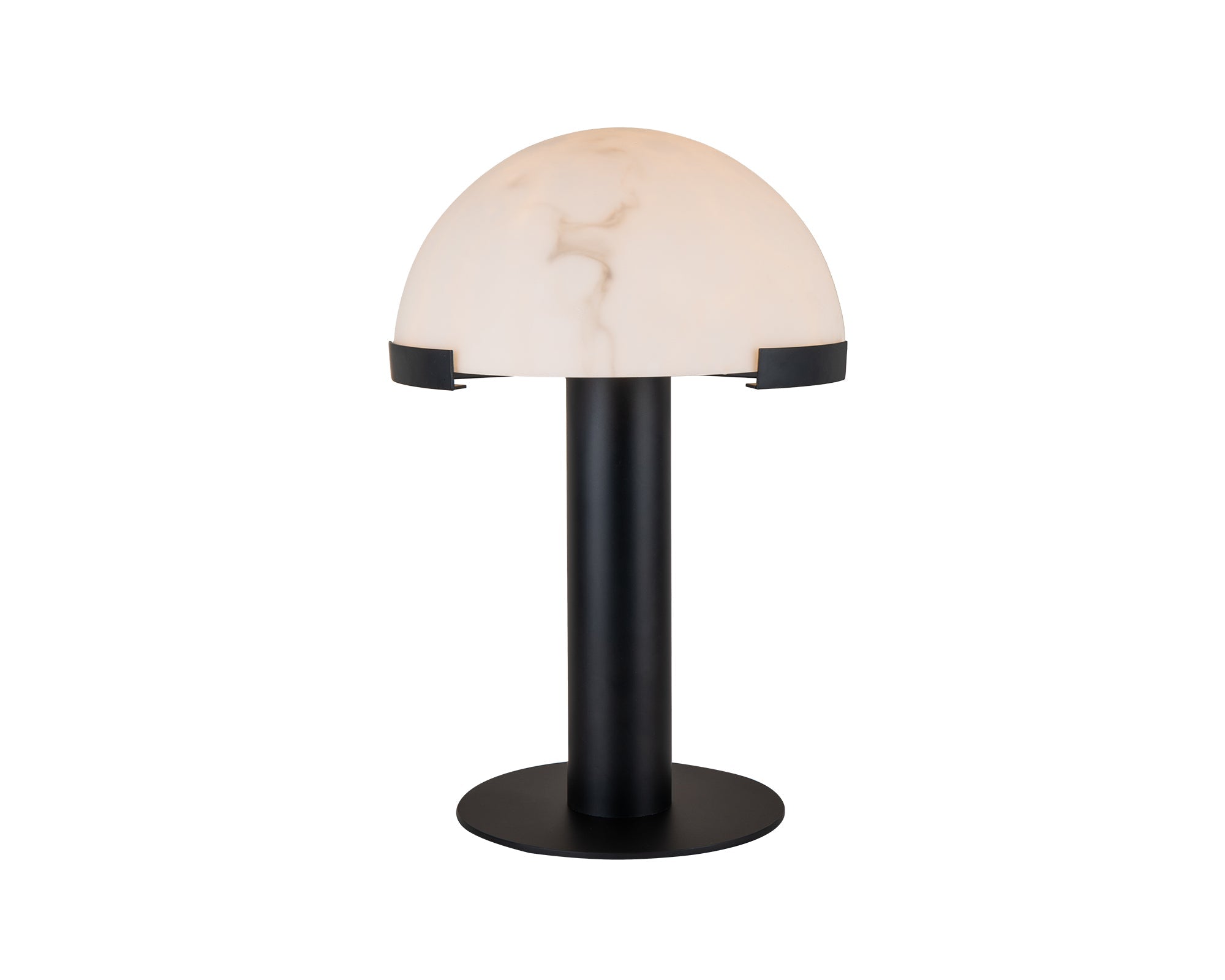 Holmes Table Lamp - Matt Black, Marble