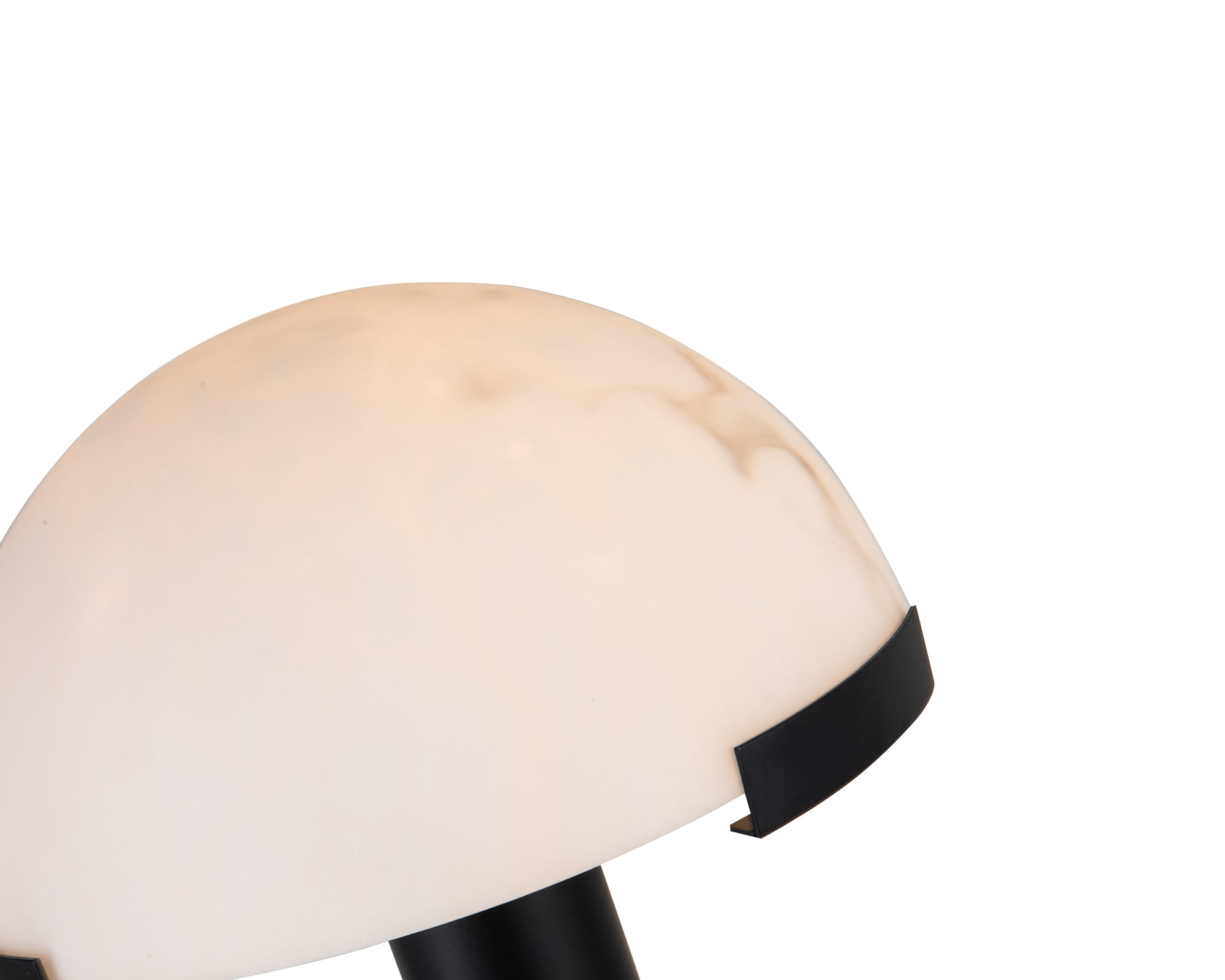 Holmes Table Lamp - Matt Black, Marble