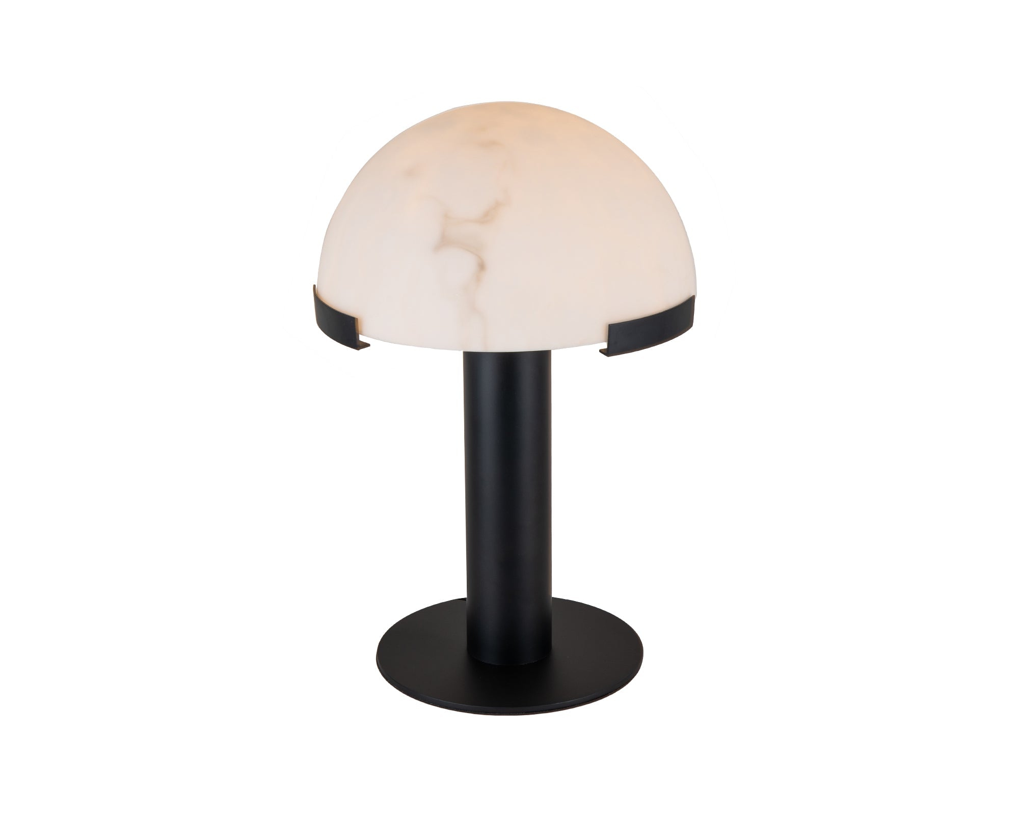 Holmes Table Lamp - Matt Black, Marble